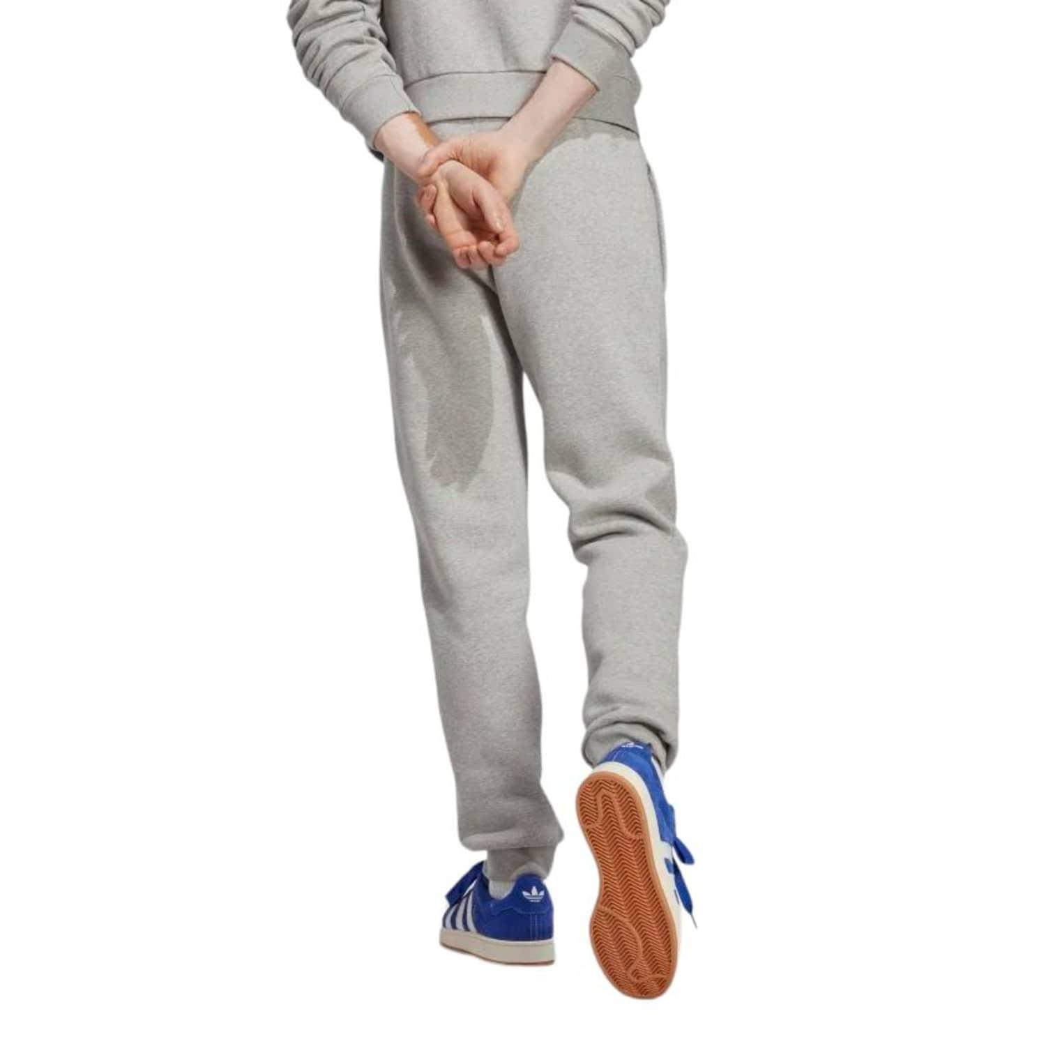 adidas Pantaloni Trefoil Essential Uomo Medium Grey Heather in Gray | Lyst