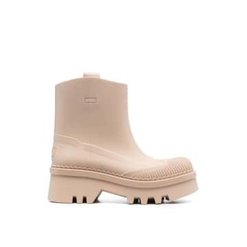 Chloe Beige Rose Raina Rain Boots 37 in Natural Lyst