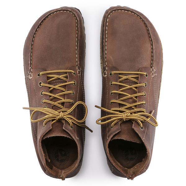 Birkenstock Marton Oiled Leather Boot Roast in Brown for Men - Lyst