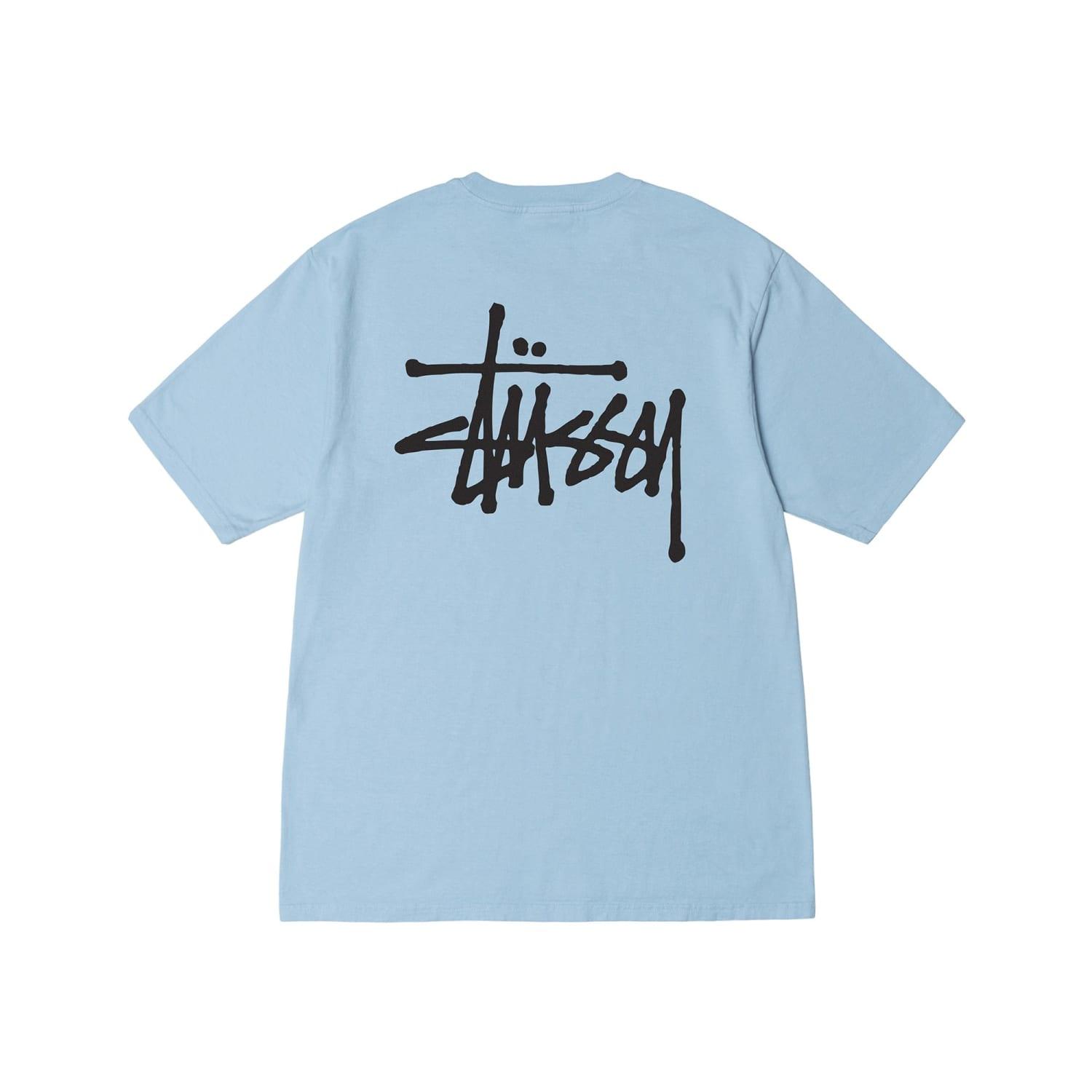 T-shirt teint pigment basique bleu ciel Stussy pour homme en coloris Bleu |  Lyst