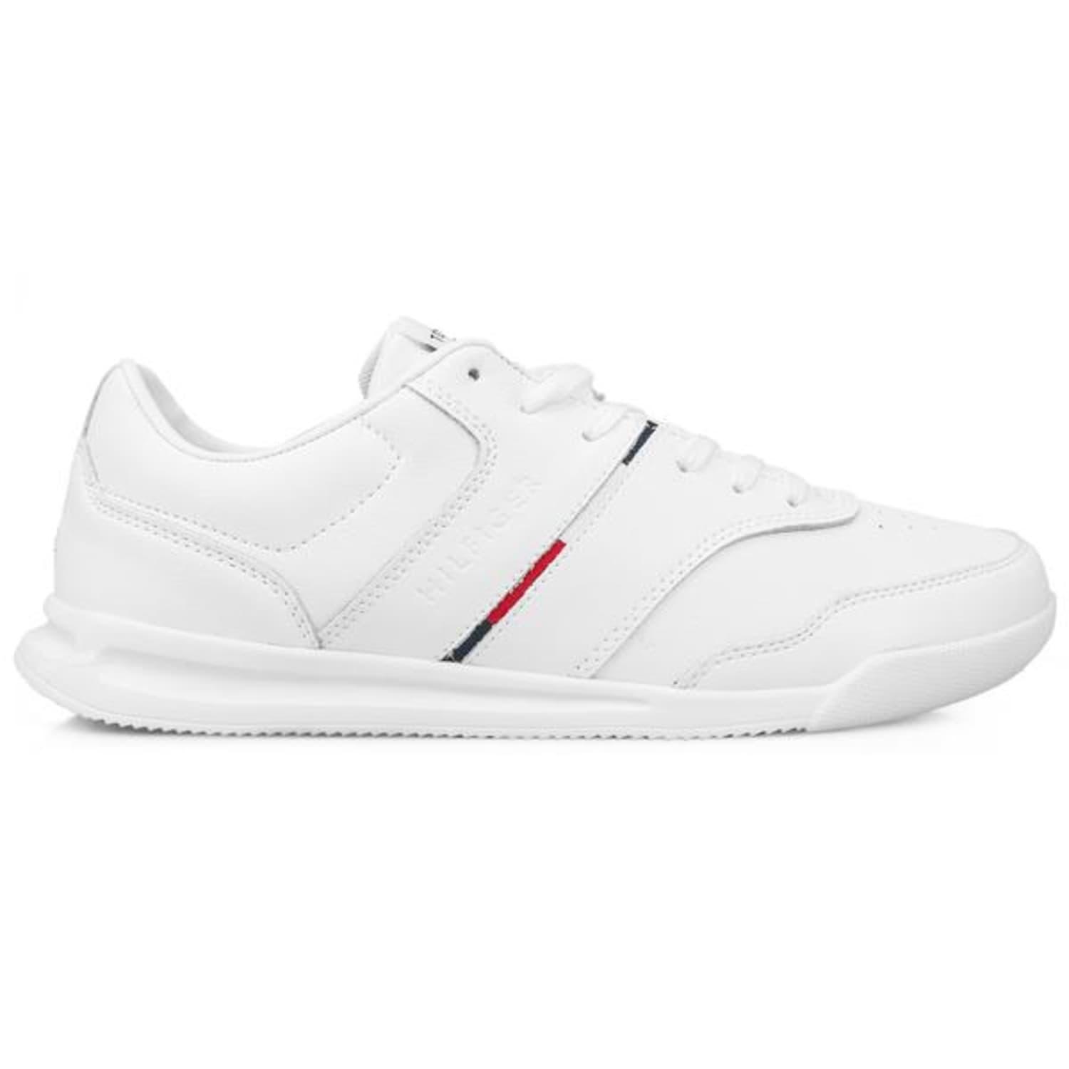 Tommy Hilfiger Lightweight Leather Stripe Trainers White for Men - Save 43%  | Lyst