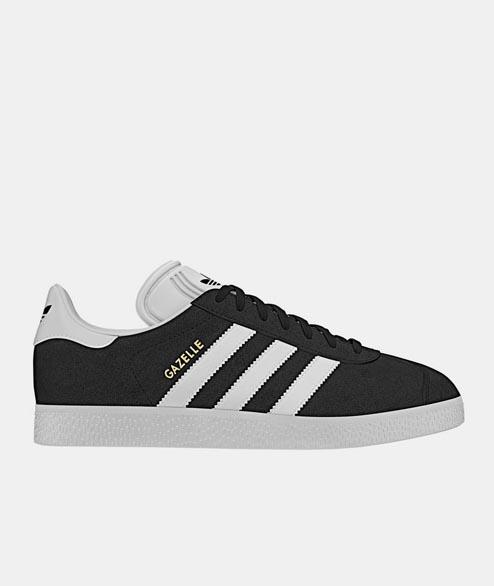 white leather adidas gazelle mens