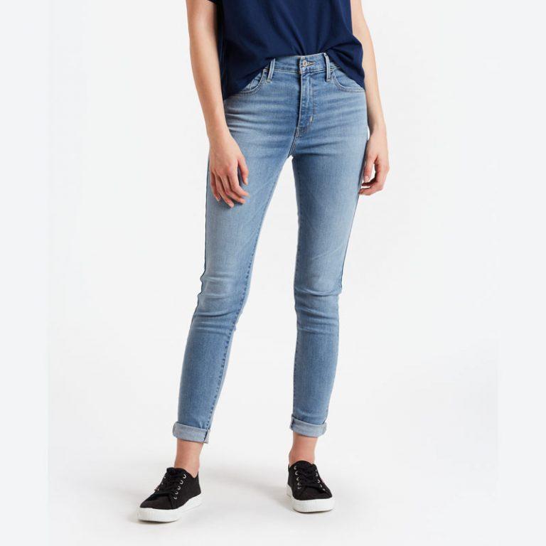 levi's 720 high rise super skinny grey