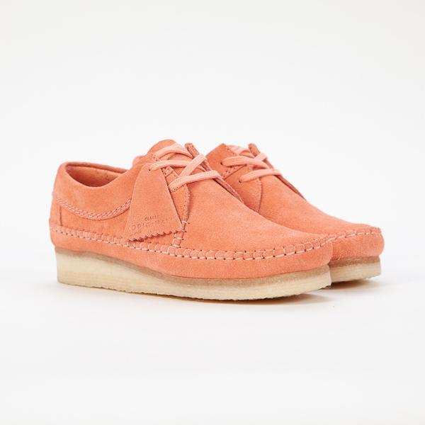 Clarks Coral Wildleder Weaver Schuhe in Orange - Lyst