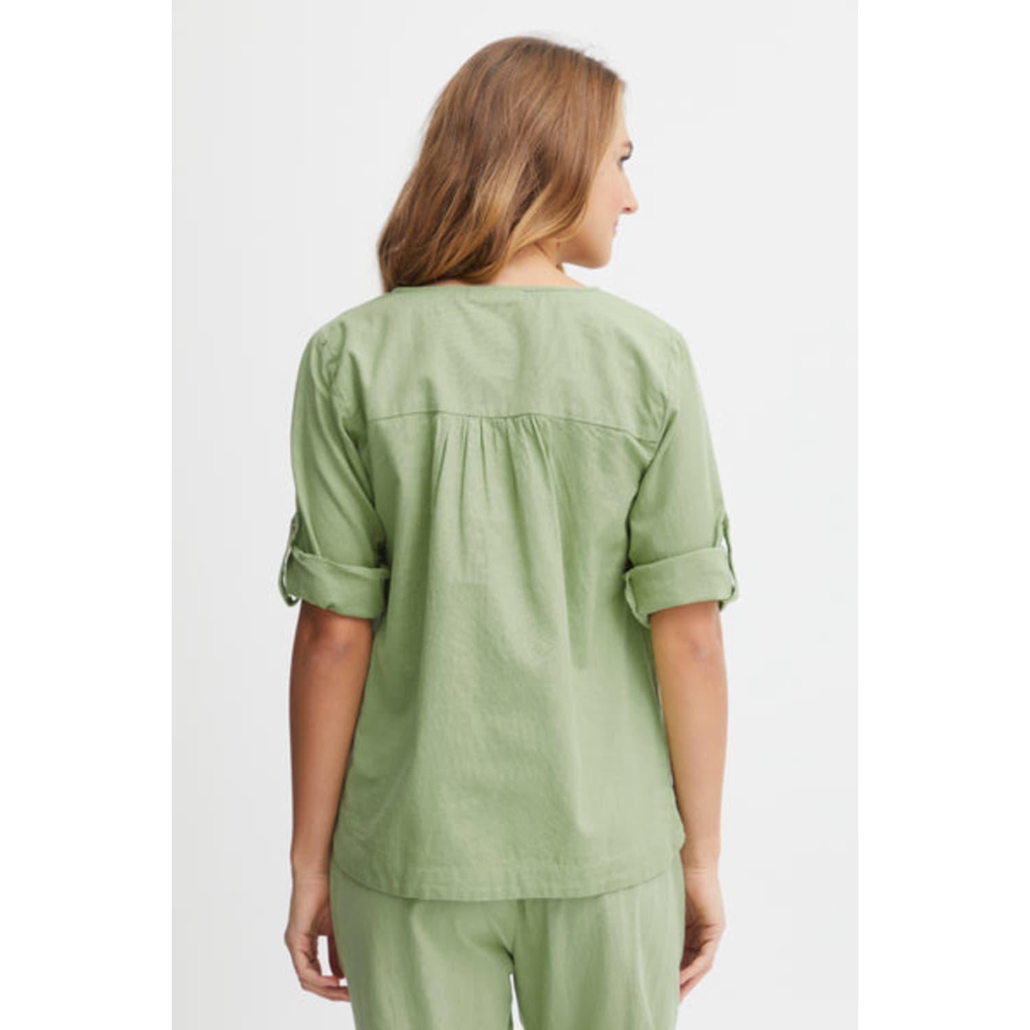 Fransa Maddie Blouse in Green | Lyst