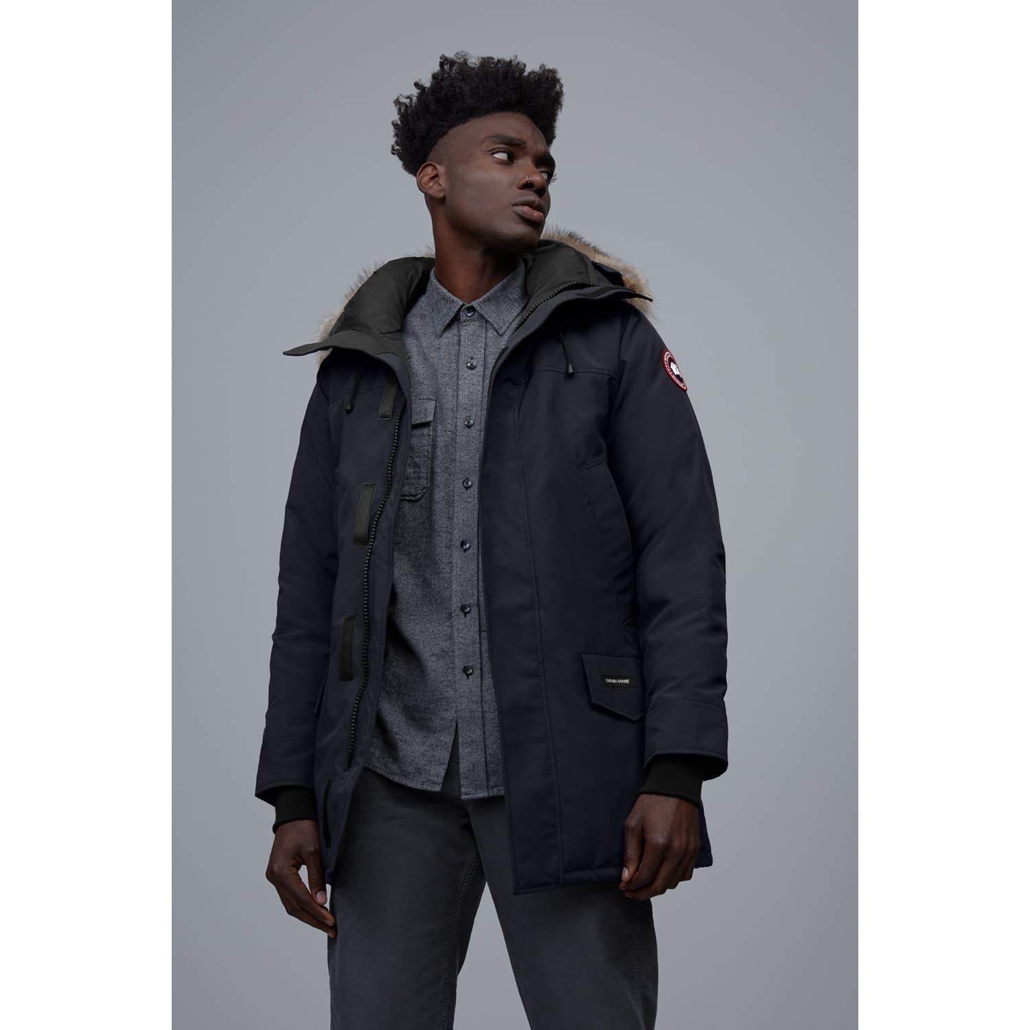 Canada Goose Navy Langford Parka in Gray for Men | Lyst