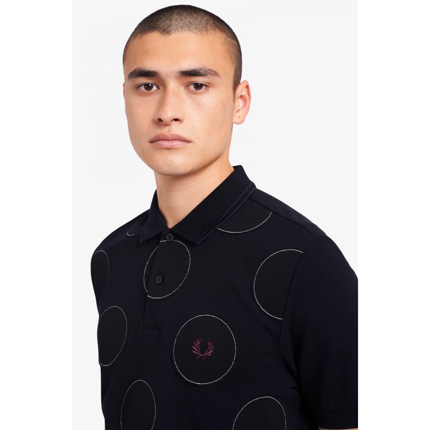 Fred Perry Polka Dot Polo Shirt Navy in Blue for Men - Save 41% - Lyst