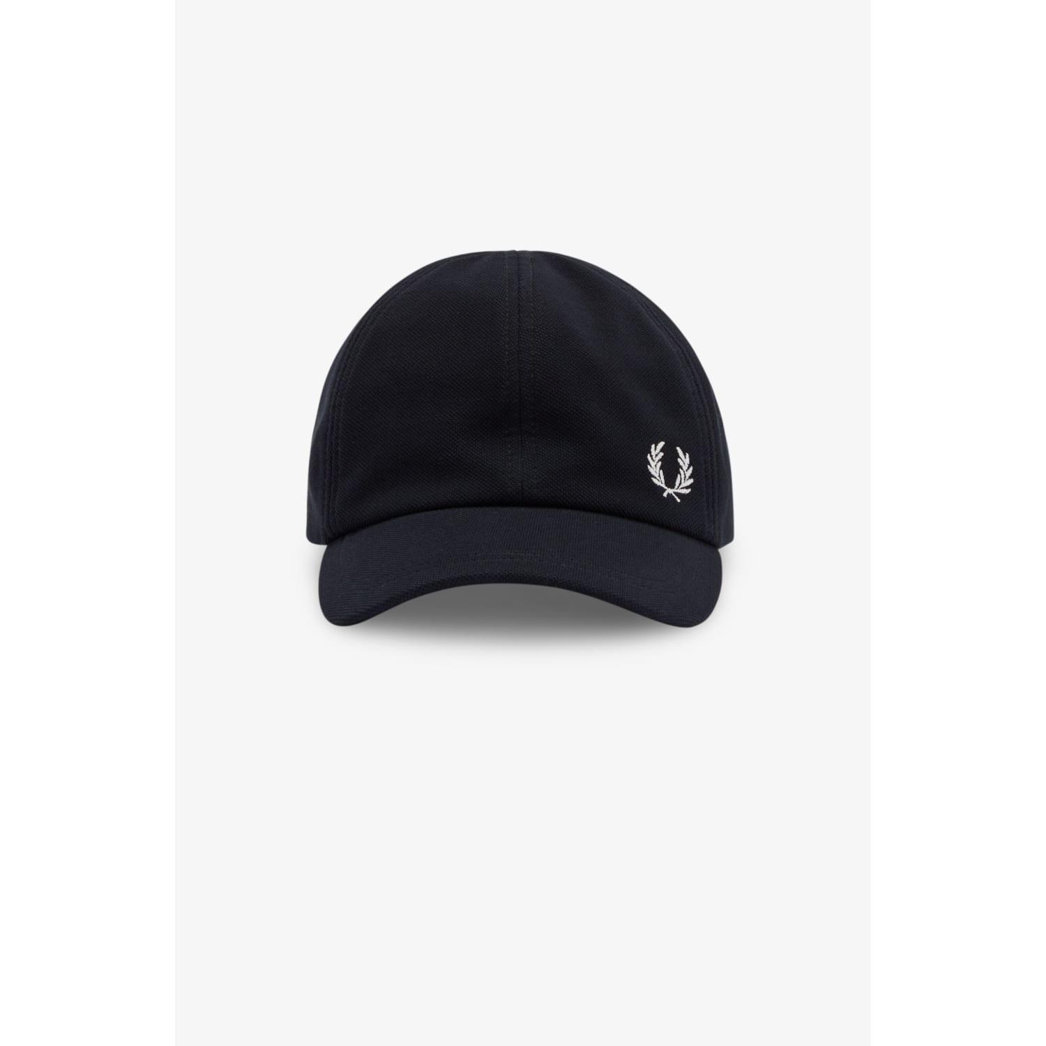 Fred Perry Classic Pique Cap Black in Blue for Men | Lyst