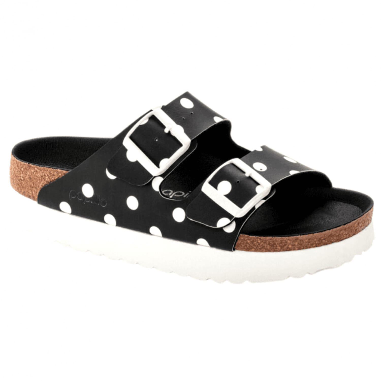 Birkenstock Black And White Dots Arizona Pap Platform Sandals | Lyst