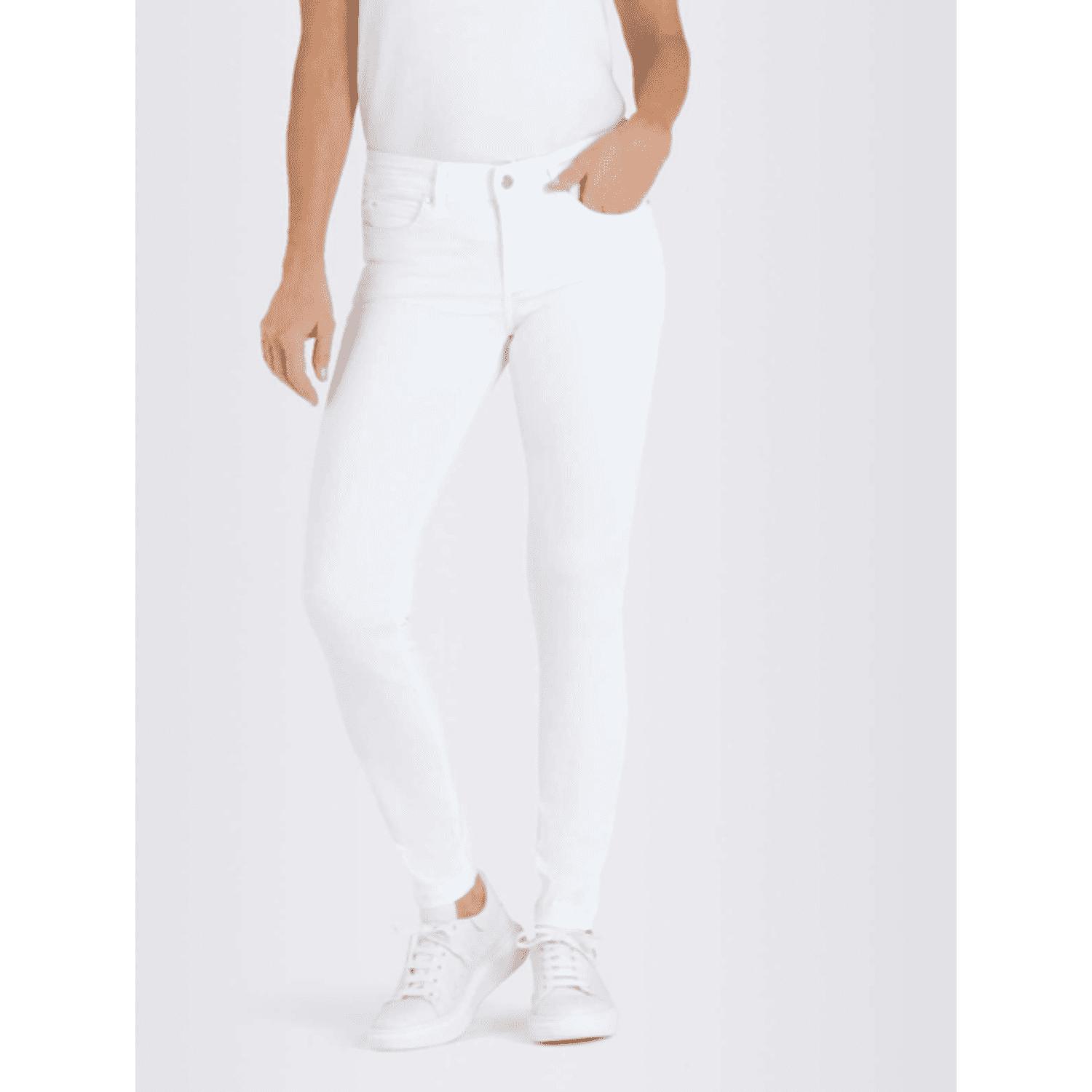 Mac Jeans White Denim Dream Skinny Jeans | Lyst