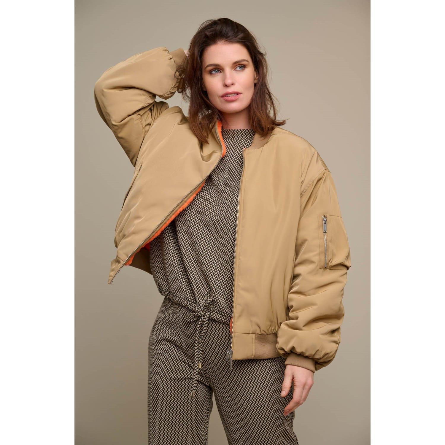 Rino And Pelle Reversible Bomber Jacket in Natural | Lyst