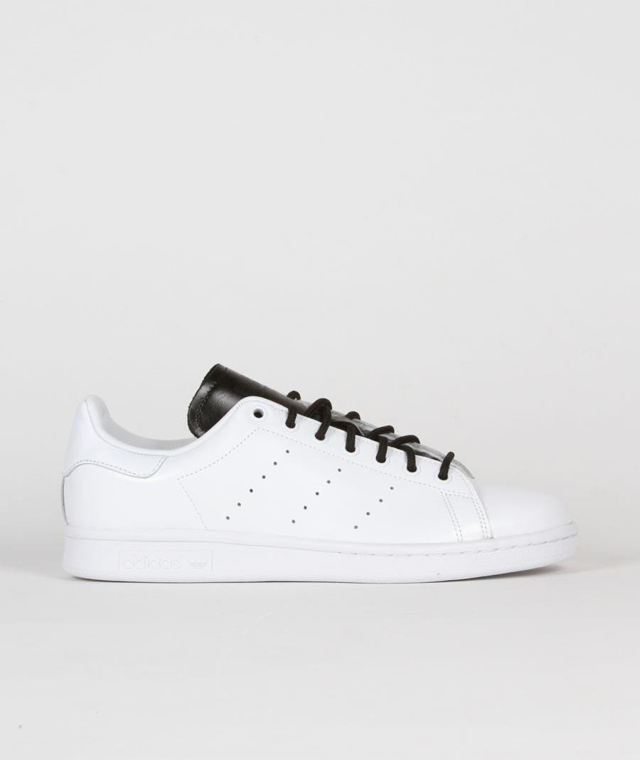 adidas White And Black Leather Originals Stan Smith Shoes for Men - Lyst