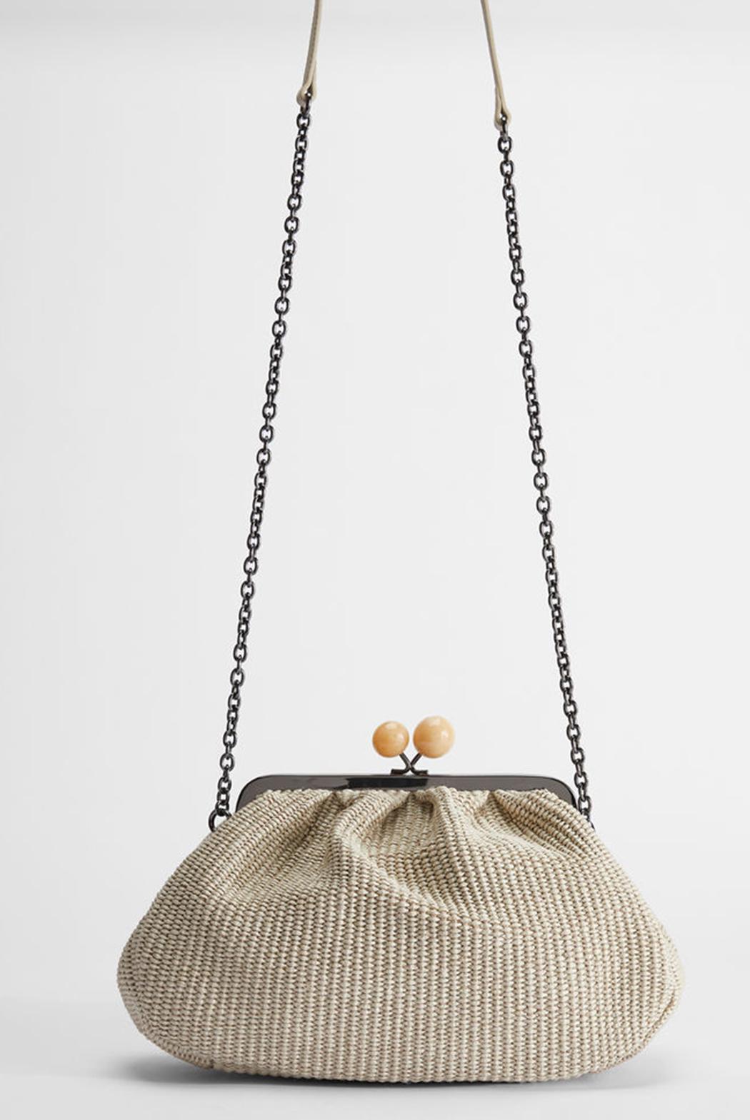 Weekend by Maxmara Livia Raffia Pasticcino Bag Sand | Lyst