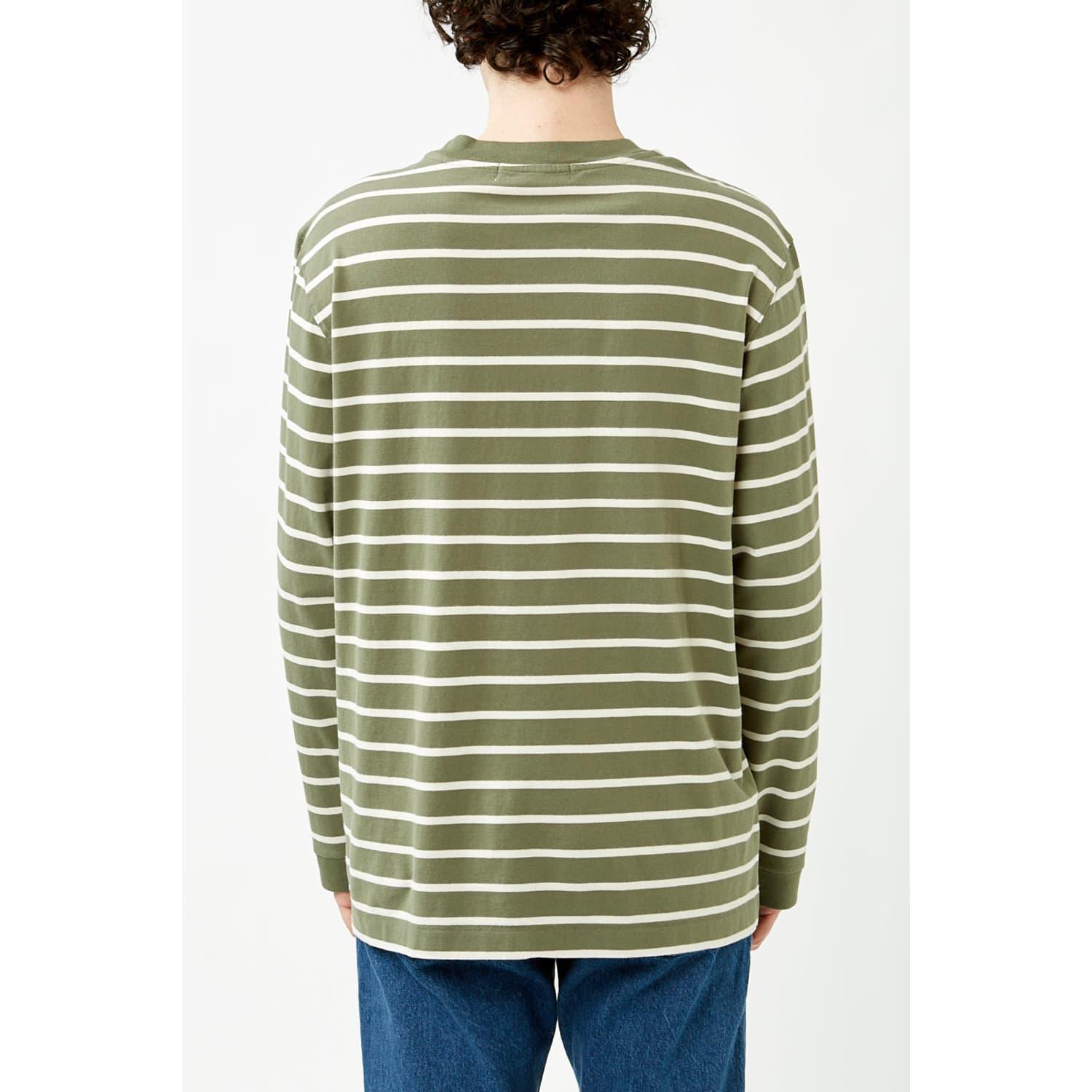 Kings Of Indigo Treetop Stripe Conri Sweat in Green for Men | Lyst