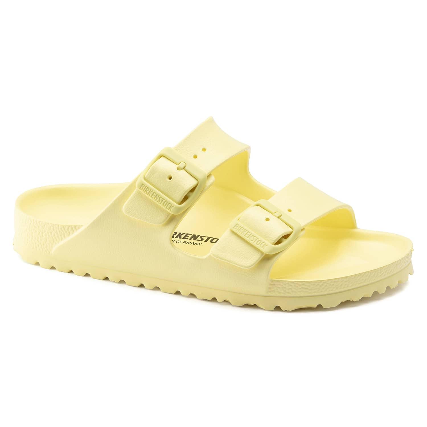 Birkenstock Popcorn Eva Arizona Essentials Sandals 1022466 Narrow Fit in  Yellow | Lyst