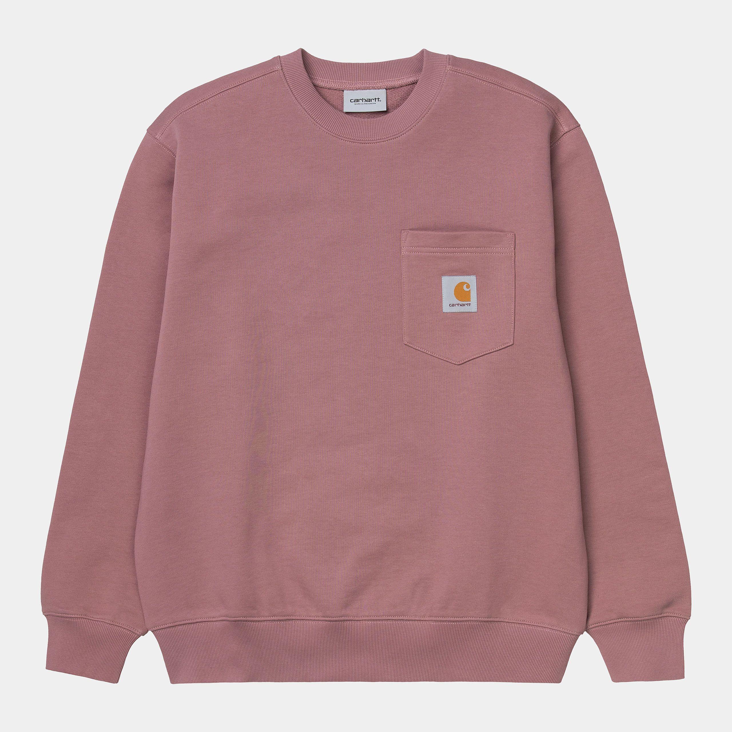 Carhartt Wip Pocket Sweatshirt - Malaga in Pink for Men | Lyst