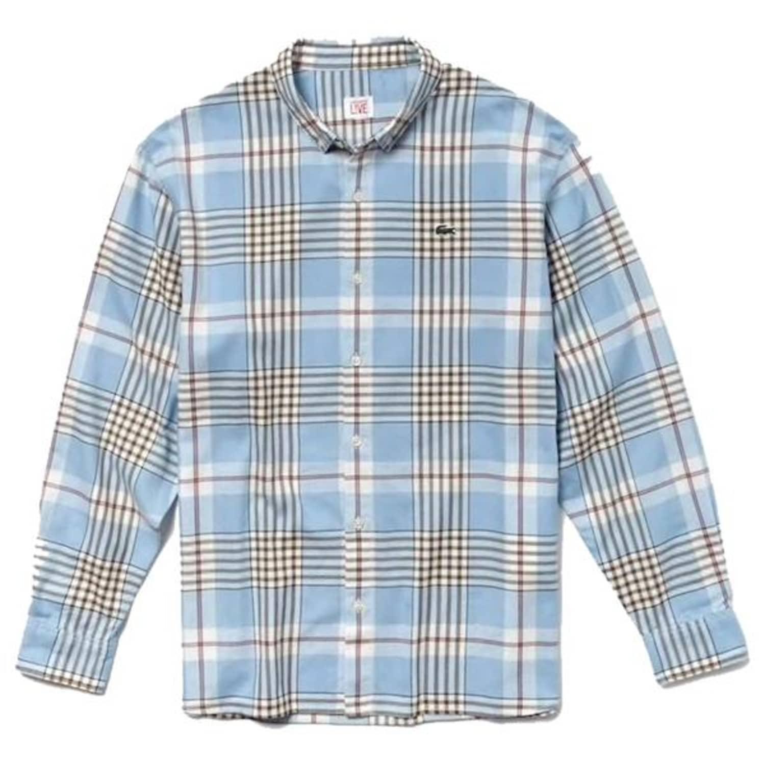 Lacoste Live Boxy Fit Check Poplin 