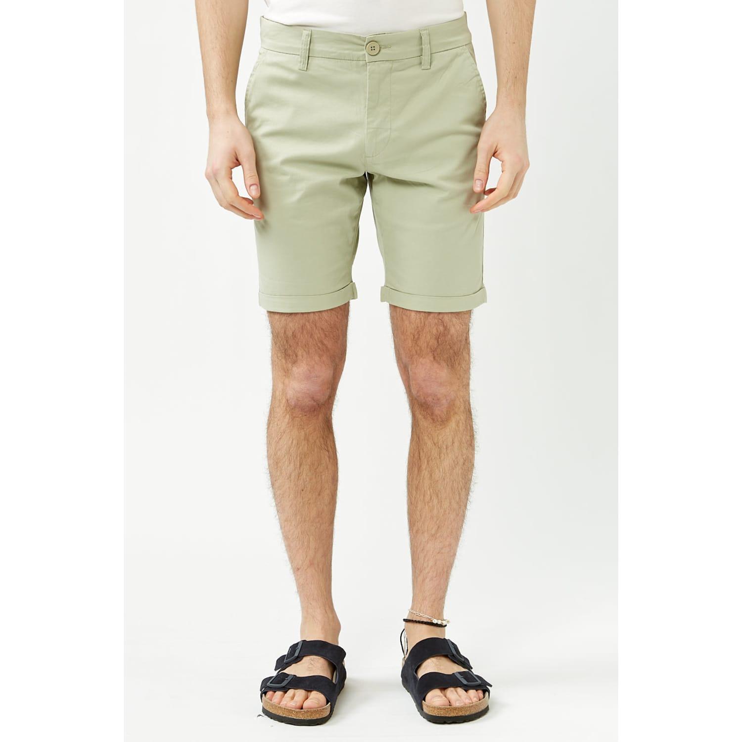 Knowledge Cotton Apparel Swamp Regular Chino Shorts in Green | Lyst