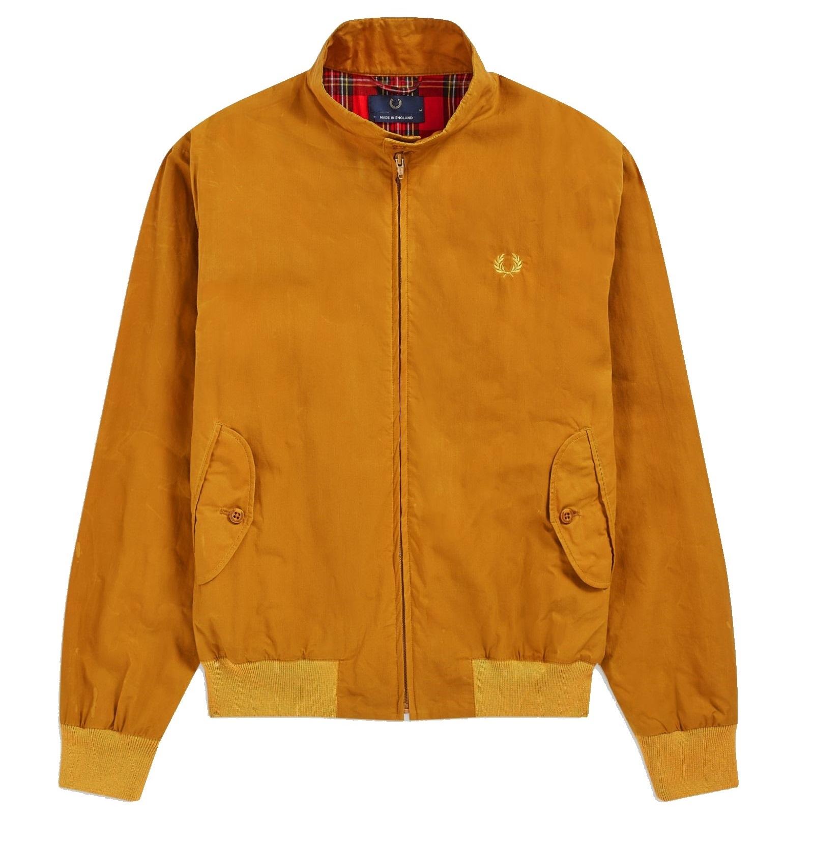 Fred Perry Reissues Made In England Harrington Wax Jacket Gold Leaf for ...