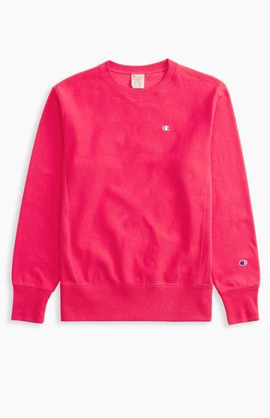 Champion Reverse Weave Crewneck Sweatshirt Bright Neon Pink for Men | Lyst