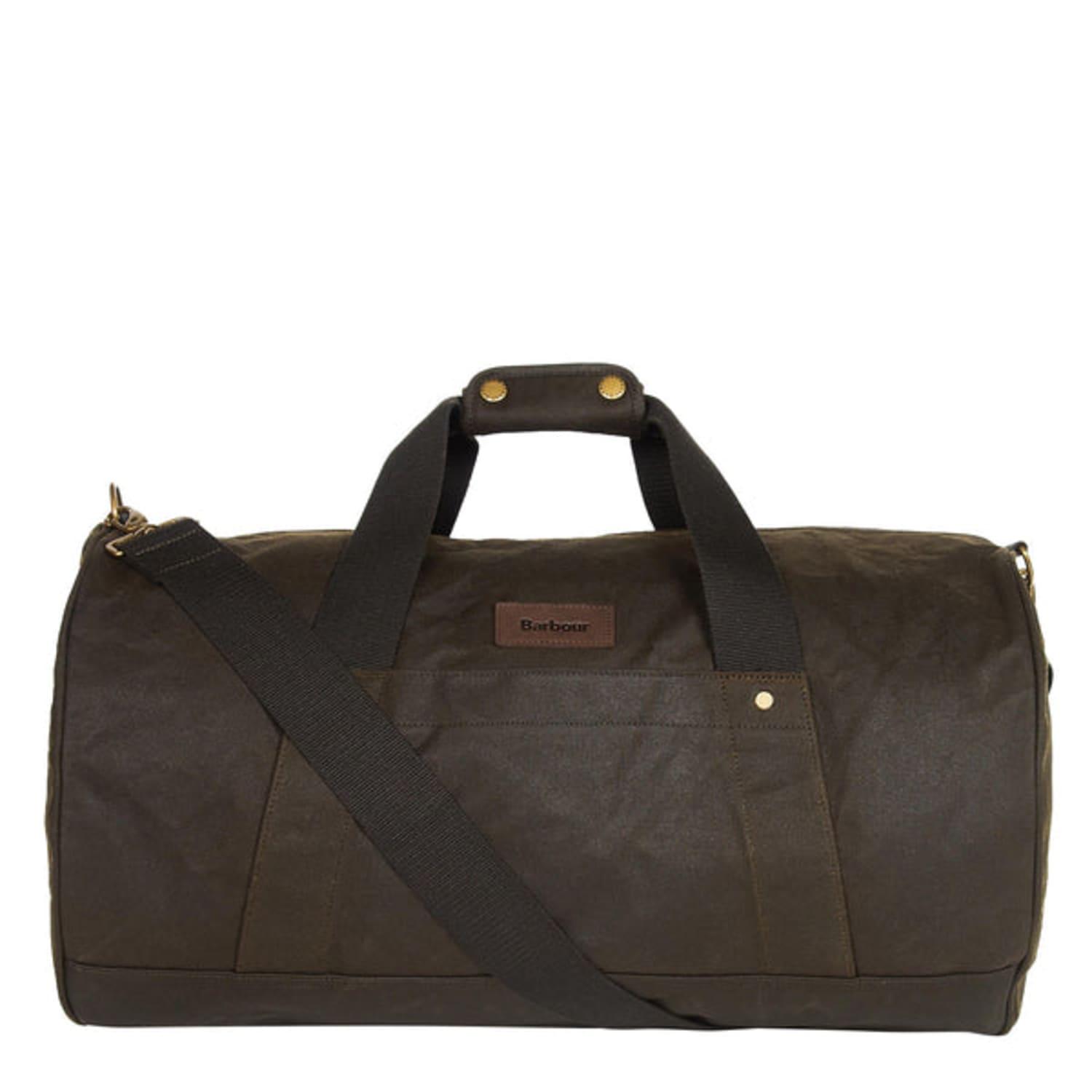 Barbour Explorer Wax Duffle Bag Olive in Black for Men | Lyst