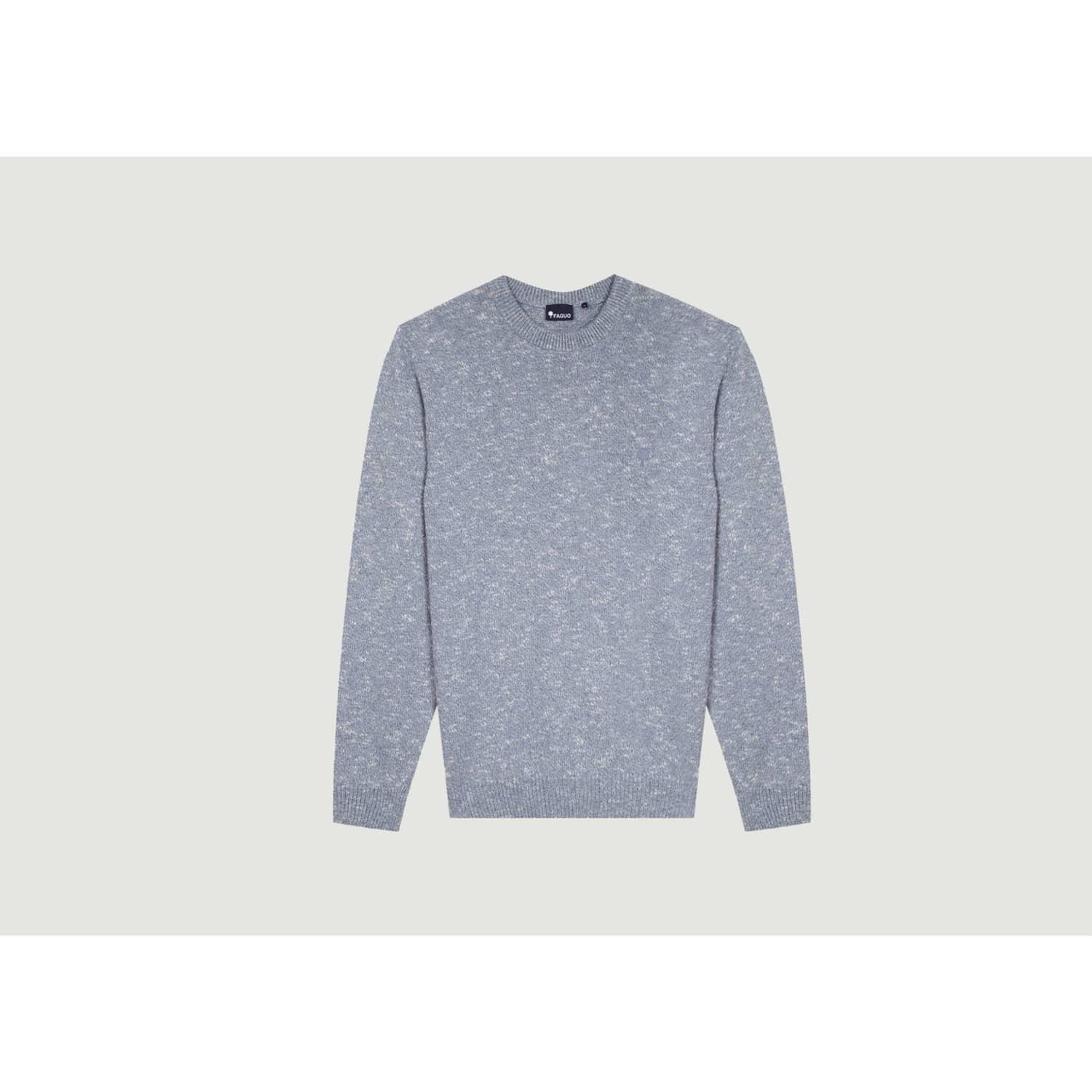 Faguo Amboise Mottled Sweater in Blue | Lyst