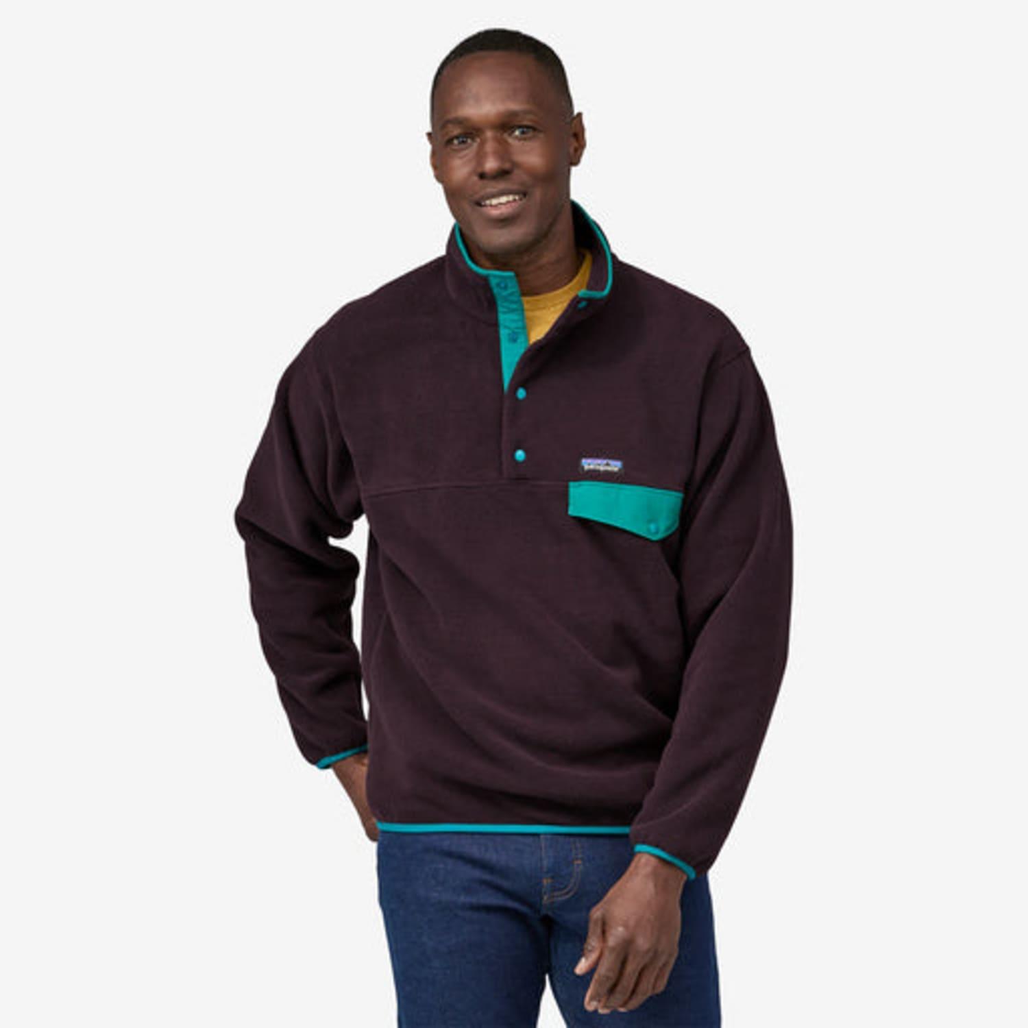 Patagonia Synchilla Snap t Fleece Pullover Obsidian Plum in Blue