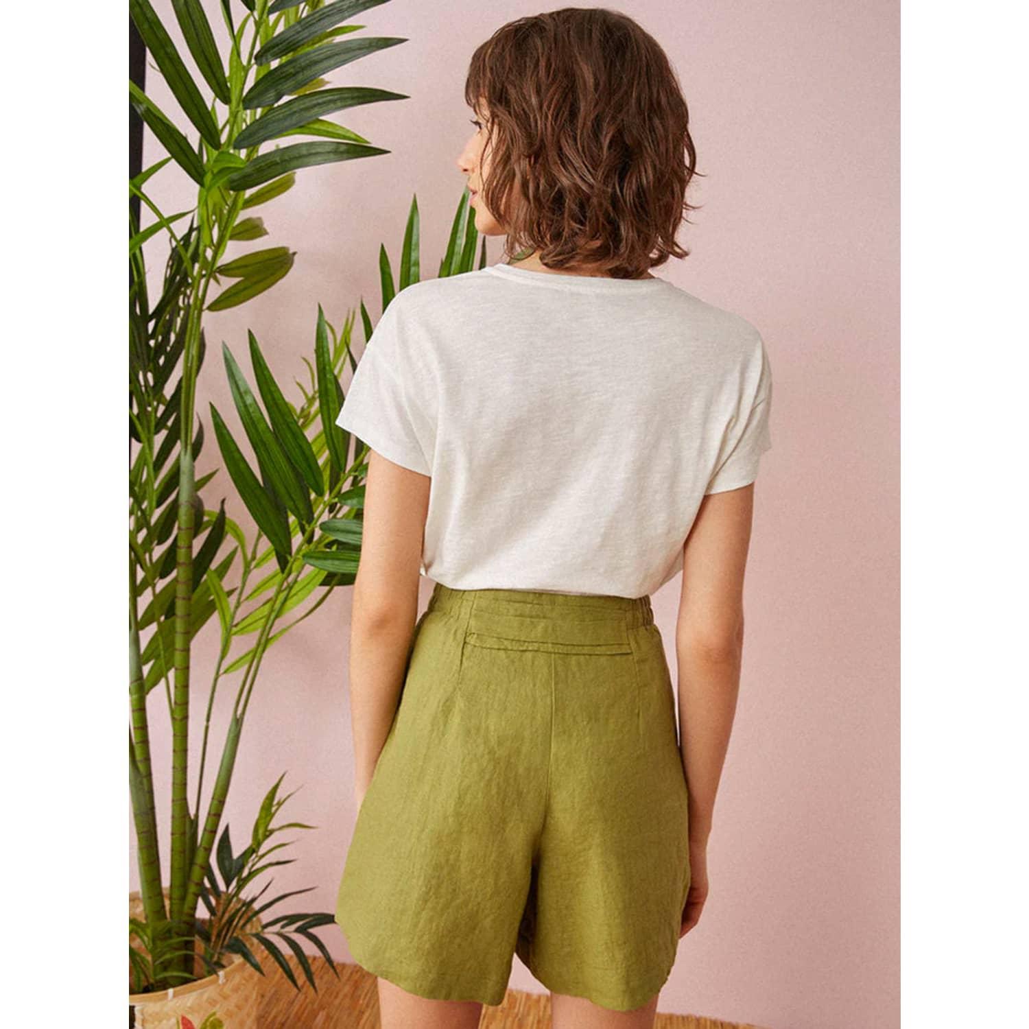 Des Petits Hauts Tang Shorts in Green | Lyst