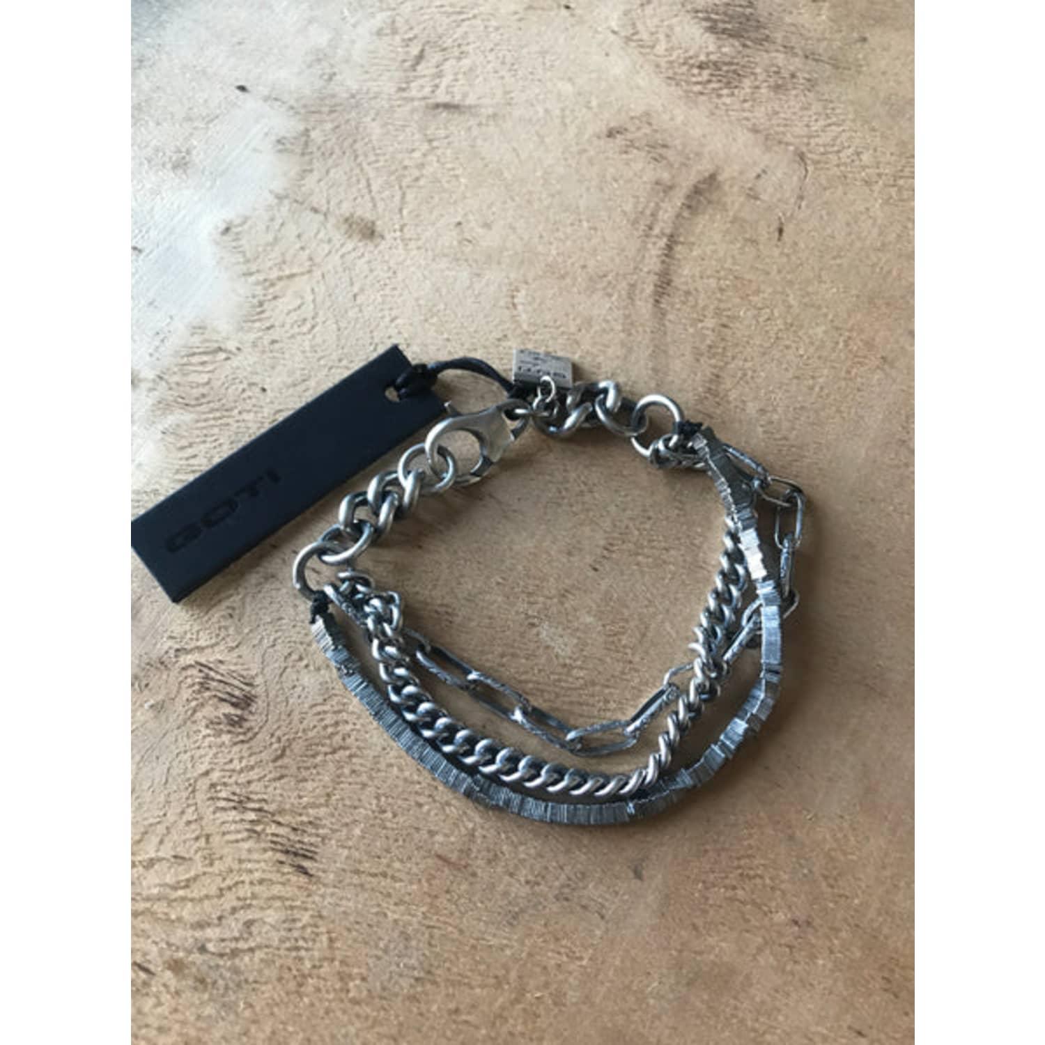 Goti 925 Oxidised Silver Bracelet Br2062 in Metallic | Lyst