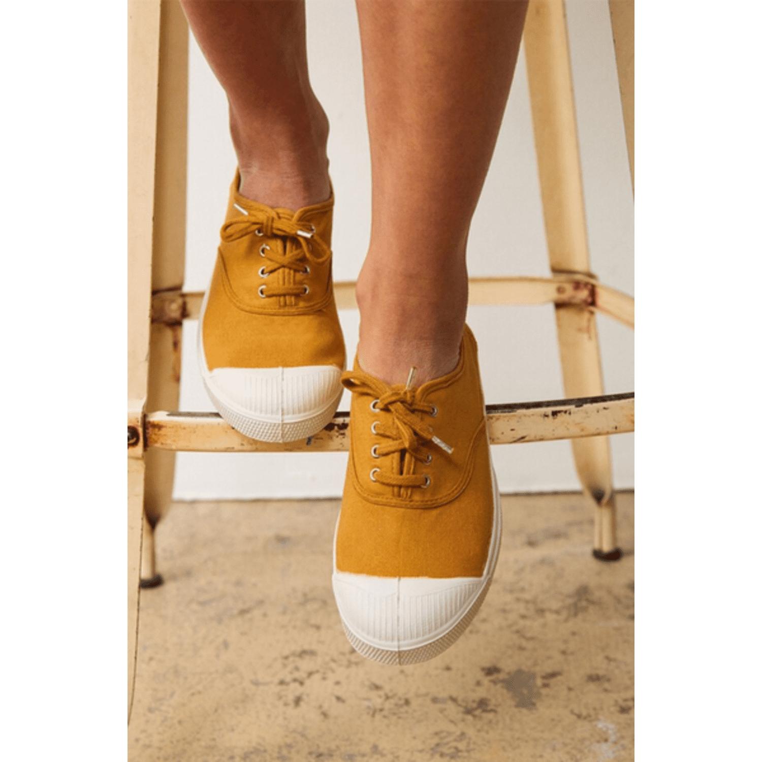 Chaussure tennis camel Bensimon en coloris Métallisé | Lyst