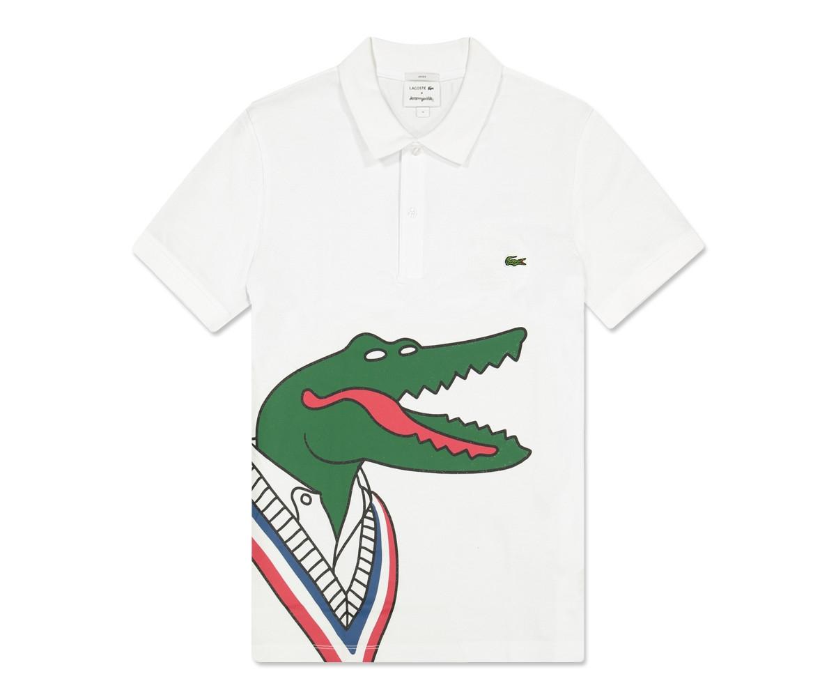 Lacoste Oversized Crocodile Print Short Sleeve Polo Shirt | thepadoctor.com