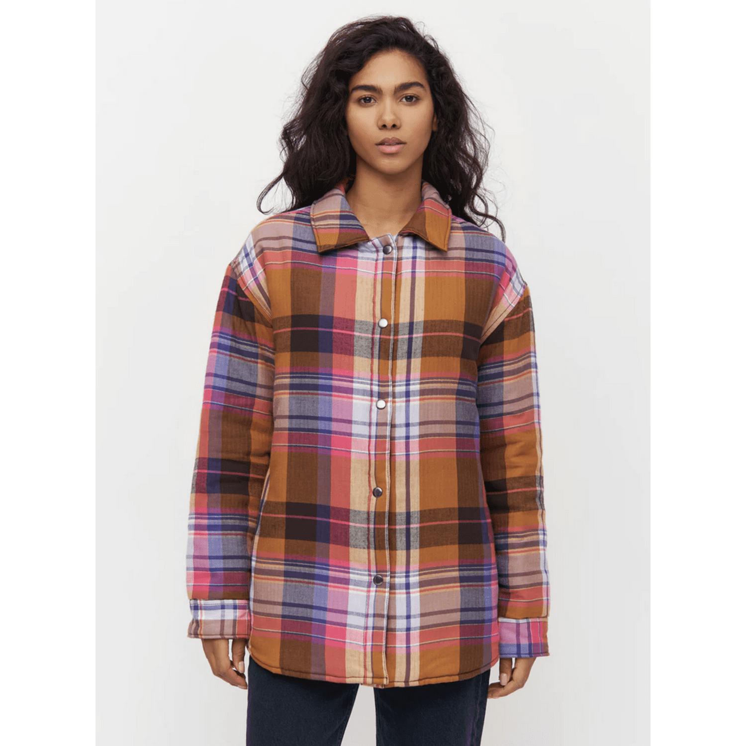 Knowledge Cotton Apparel 2190009 Oversize Check Overshirt Multi Check in  Red | Lyst