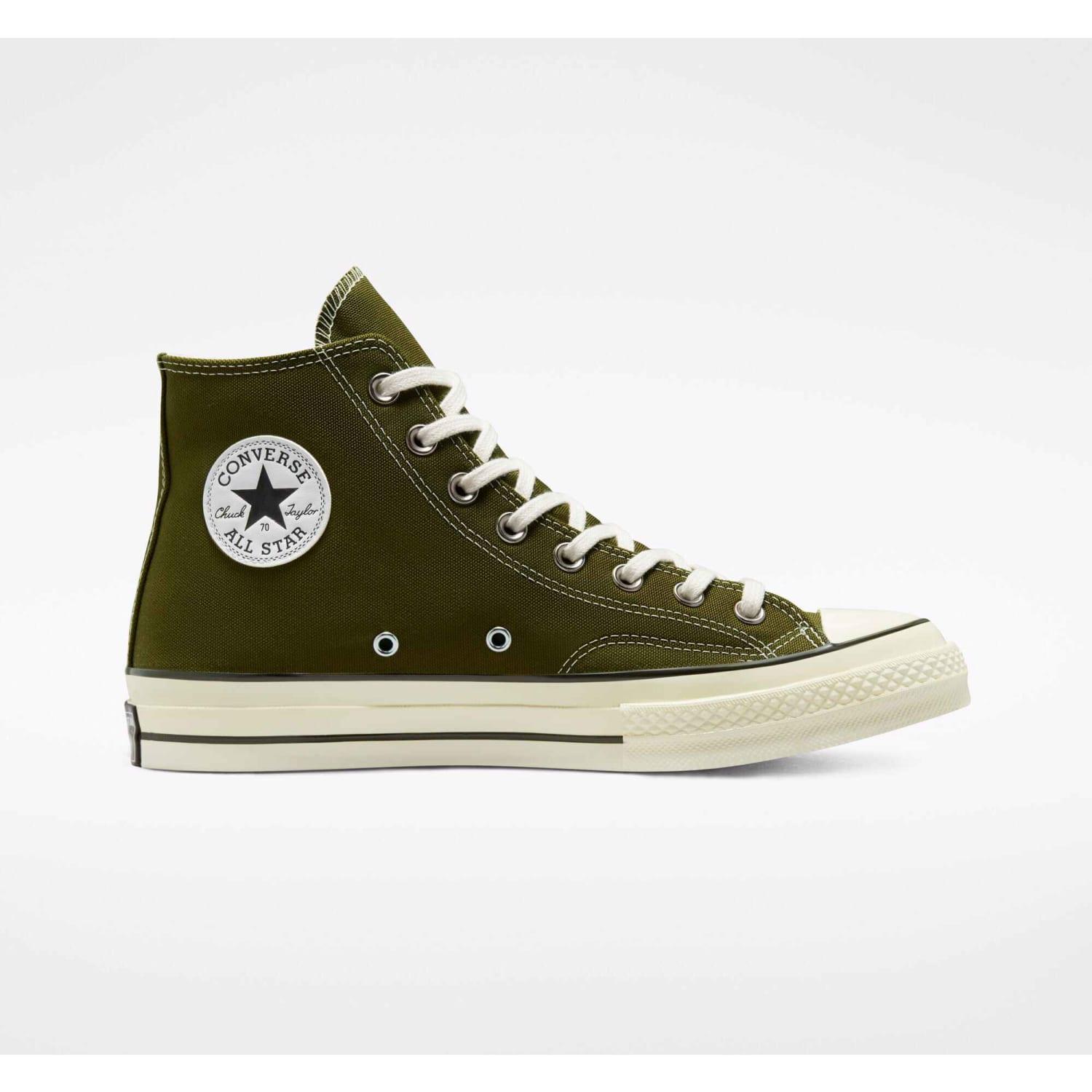 Converse Dark Moss And Heron Vintage Canvas High Cut Chuck 70 Unisex  Sneakers in Green | Lyst