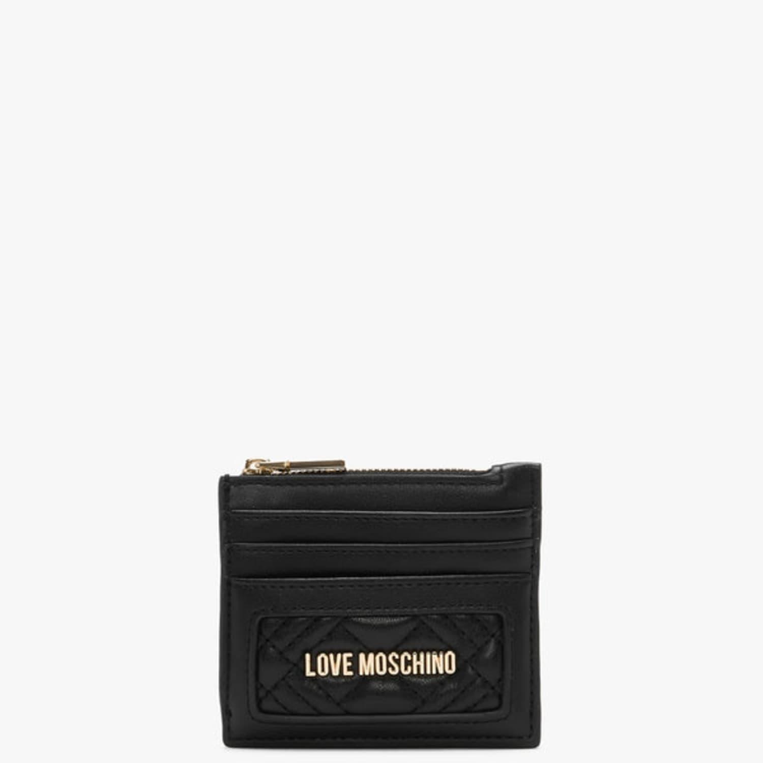 Love Moschino Diamond Quilt Nero Card Case in Black | Lyst