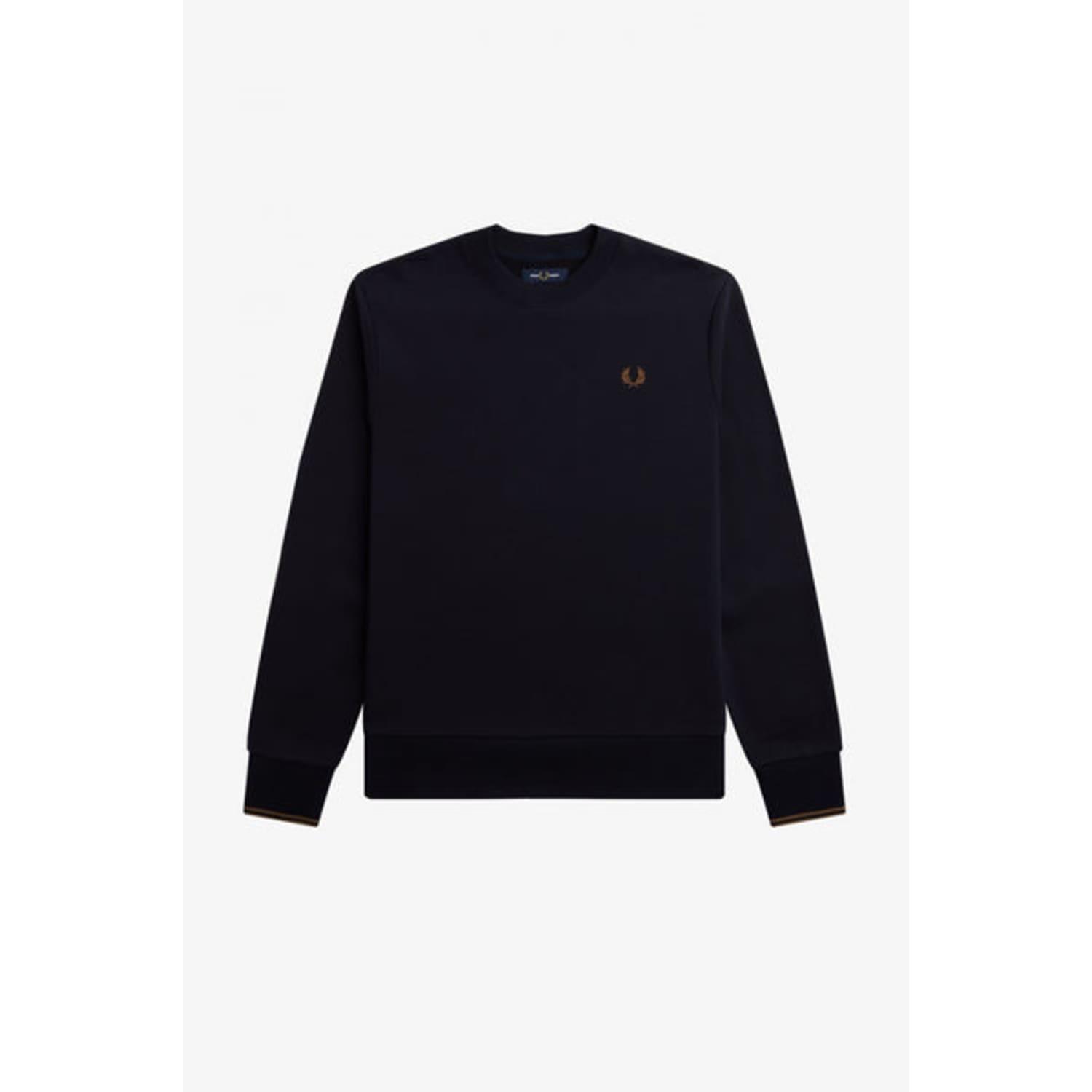 Fred Perry Crew Neck Sweatshirt in Blue for Men | Lyst