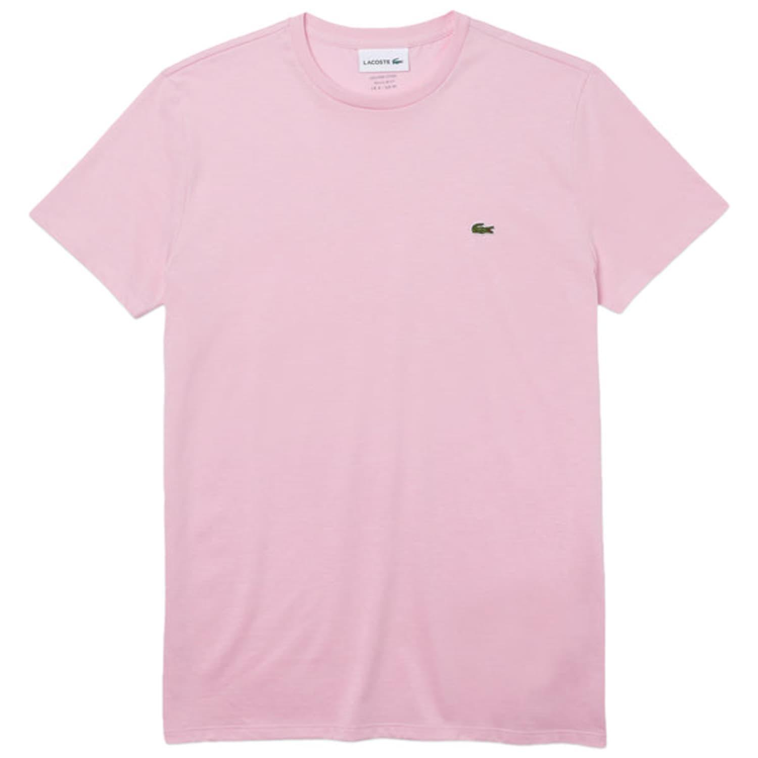 T shirt lacoste rose homme clearance