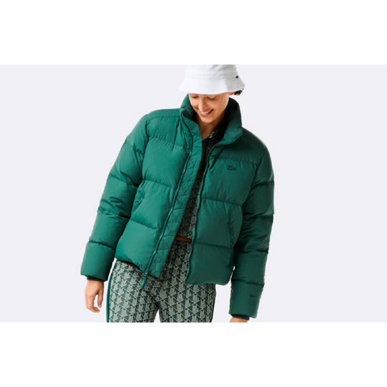 Lacoste Quilted Jacket Garden Green | Lyst