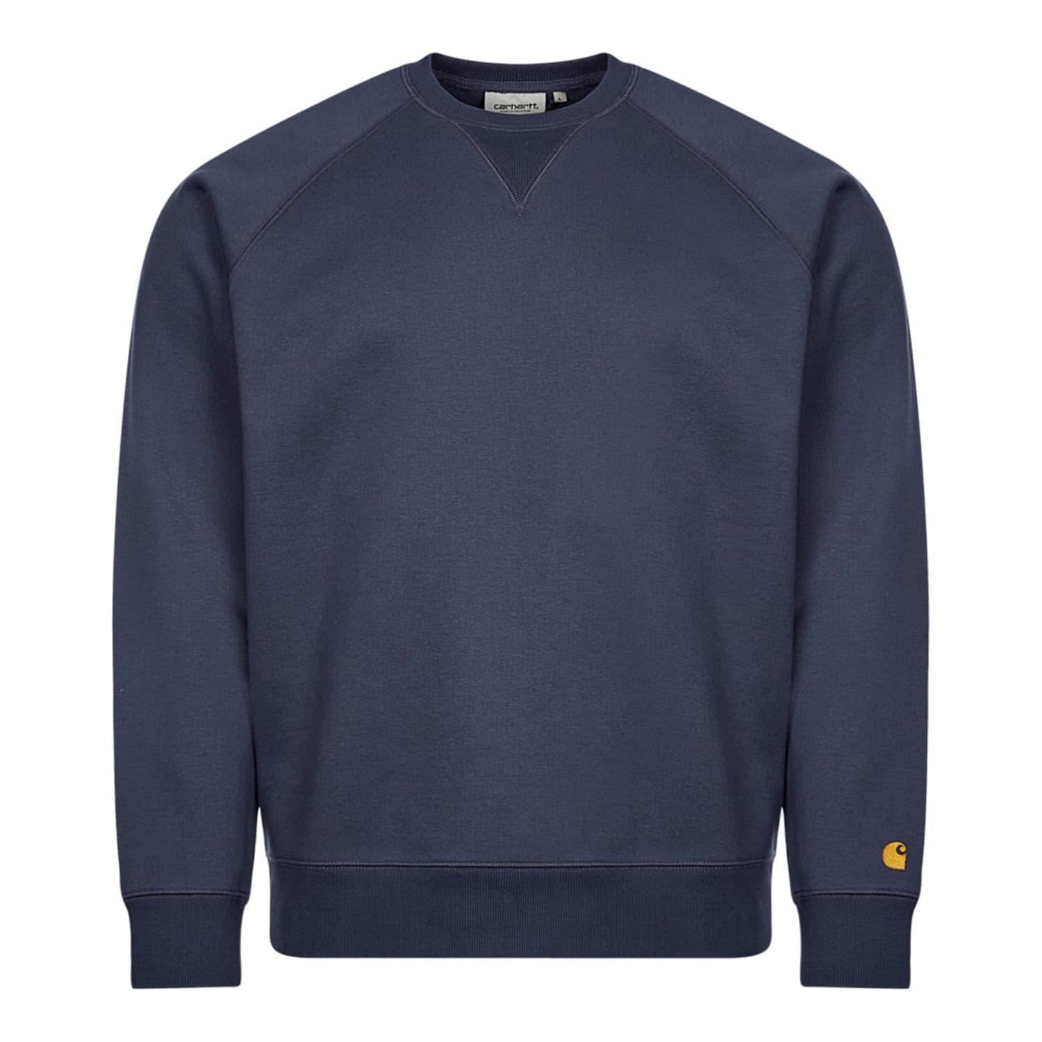 Carhartt chase sweatshirt blue hot sale