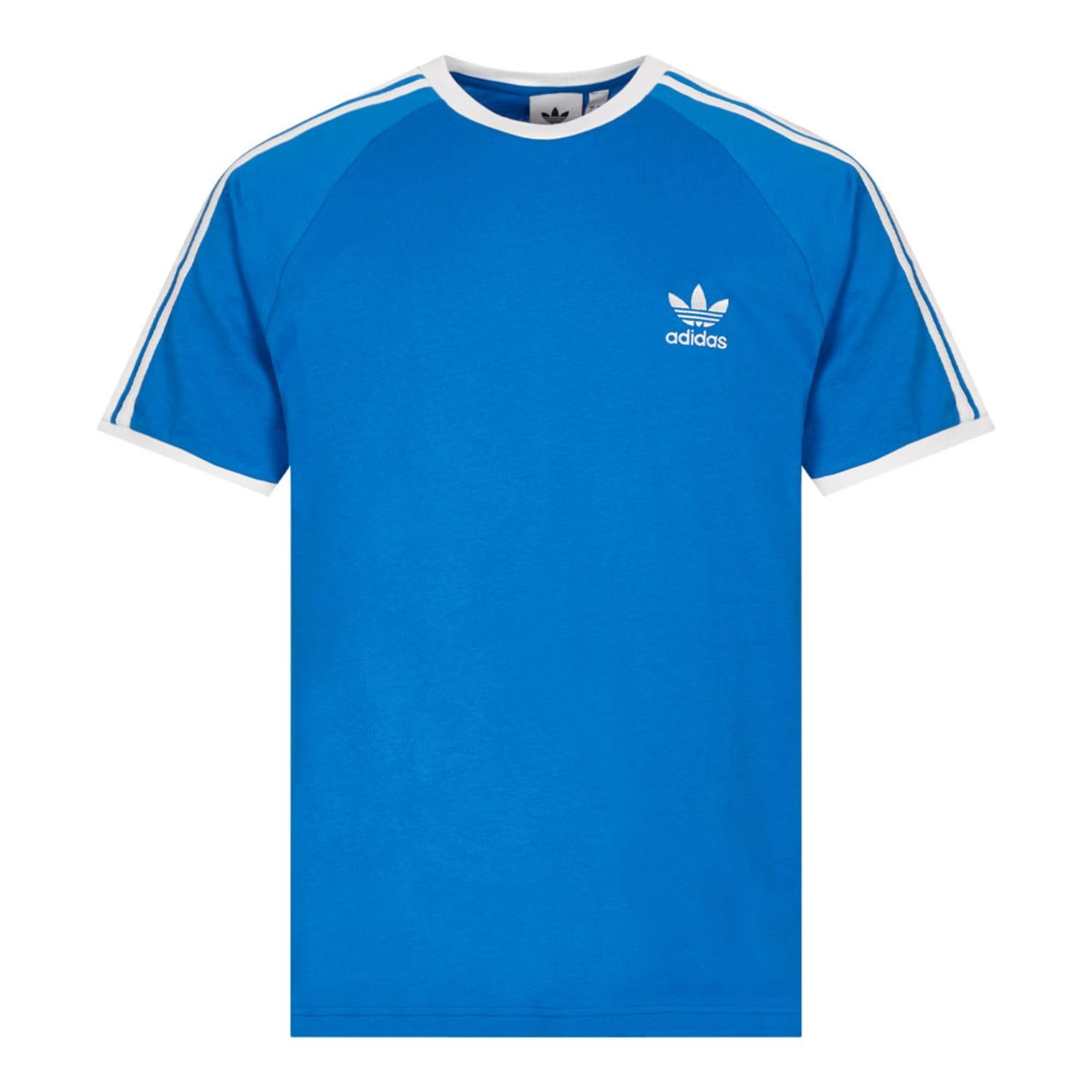 adidas 3 Stripes T-shirt in Blue for Men | Lyst