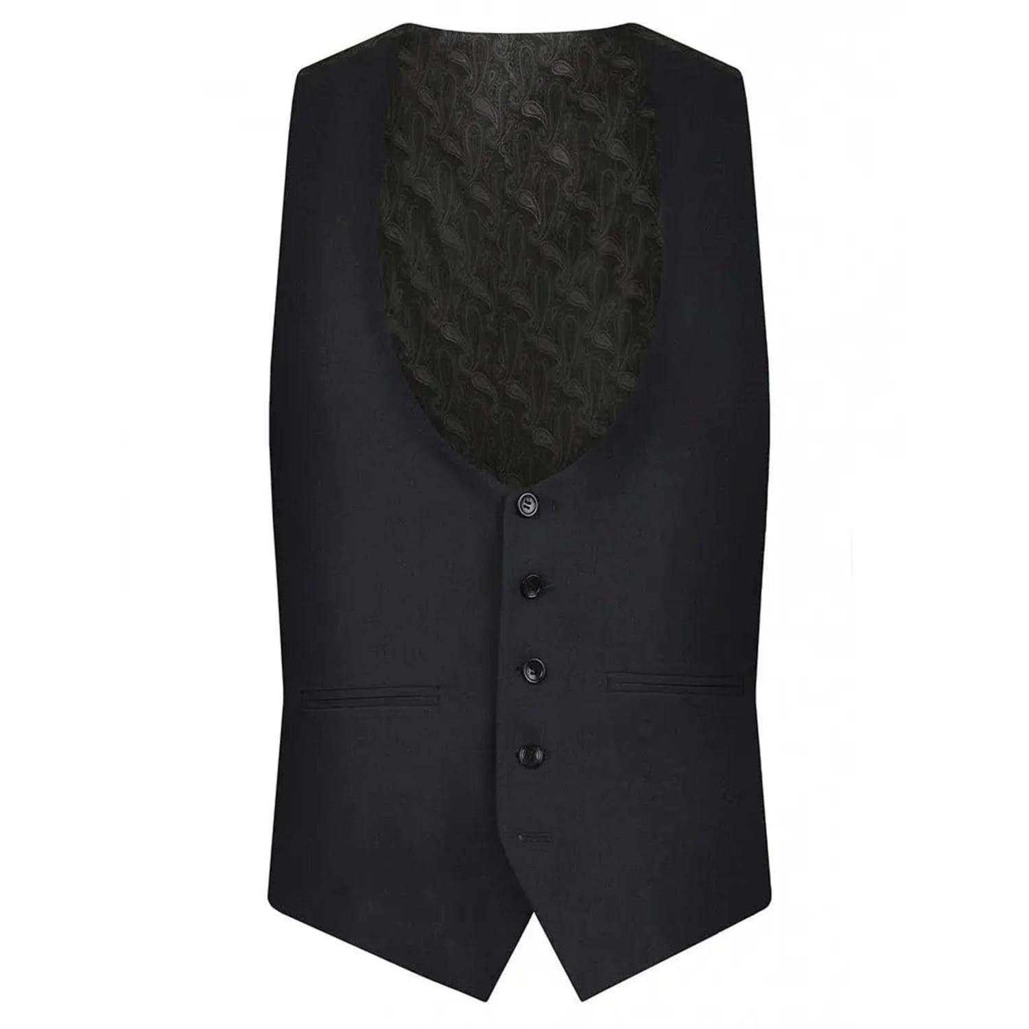 Torre Shawl Collar Dinner Suit Waistcoat in Black for Men Lyst