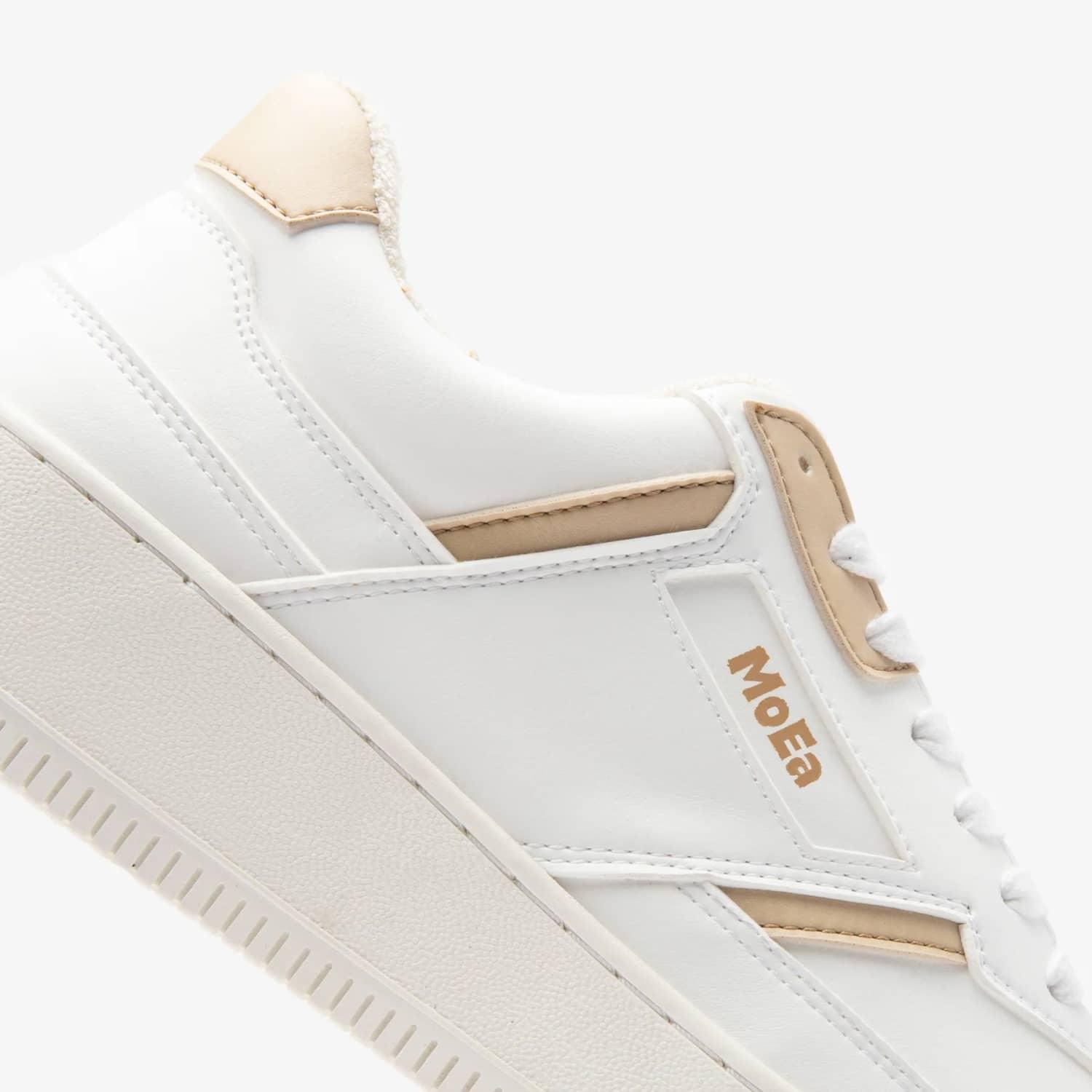 Vegan Sneakers White & Beige - GEN2 - Corn Leather