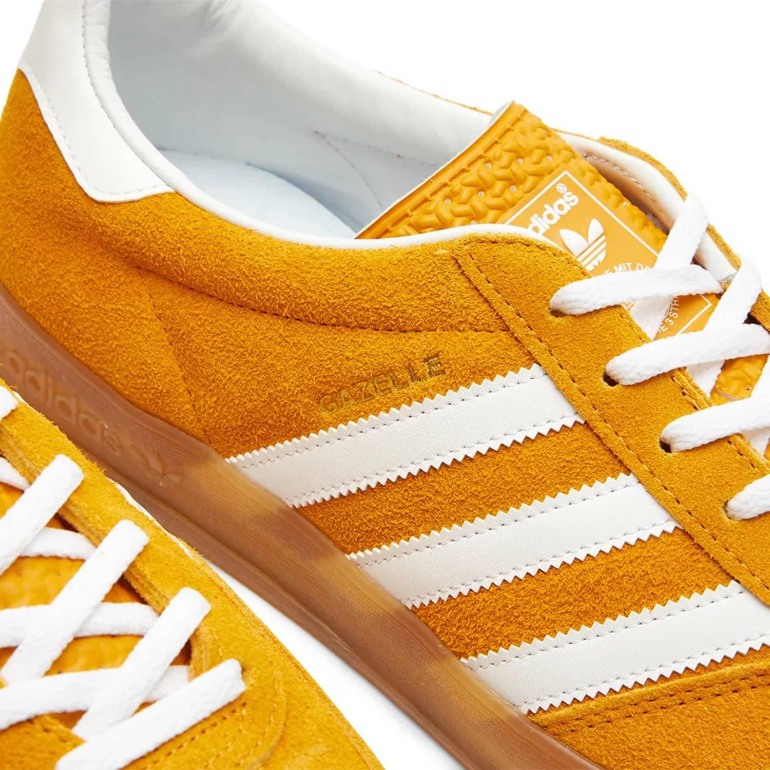 adidas Gazelle Indoor Hq8716 Orange Peel / Cloud White / Gold Metallic in  Yellow for Men | Lyst