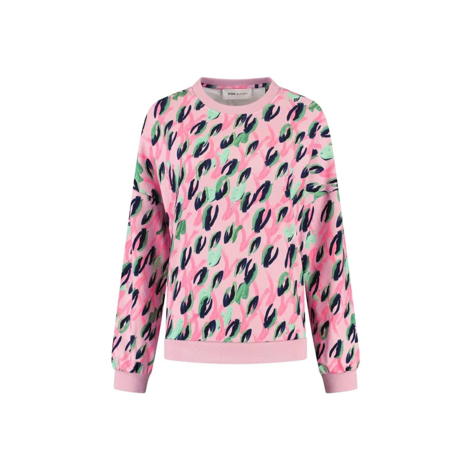 POM Amsterdam Animal Pink Sweatshirt | Lyst
