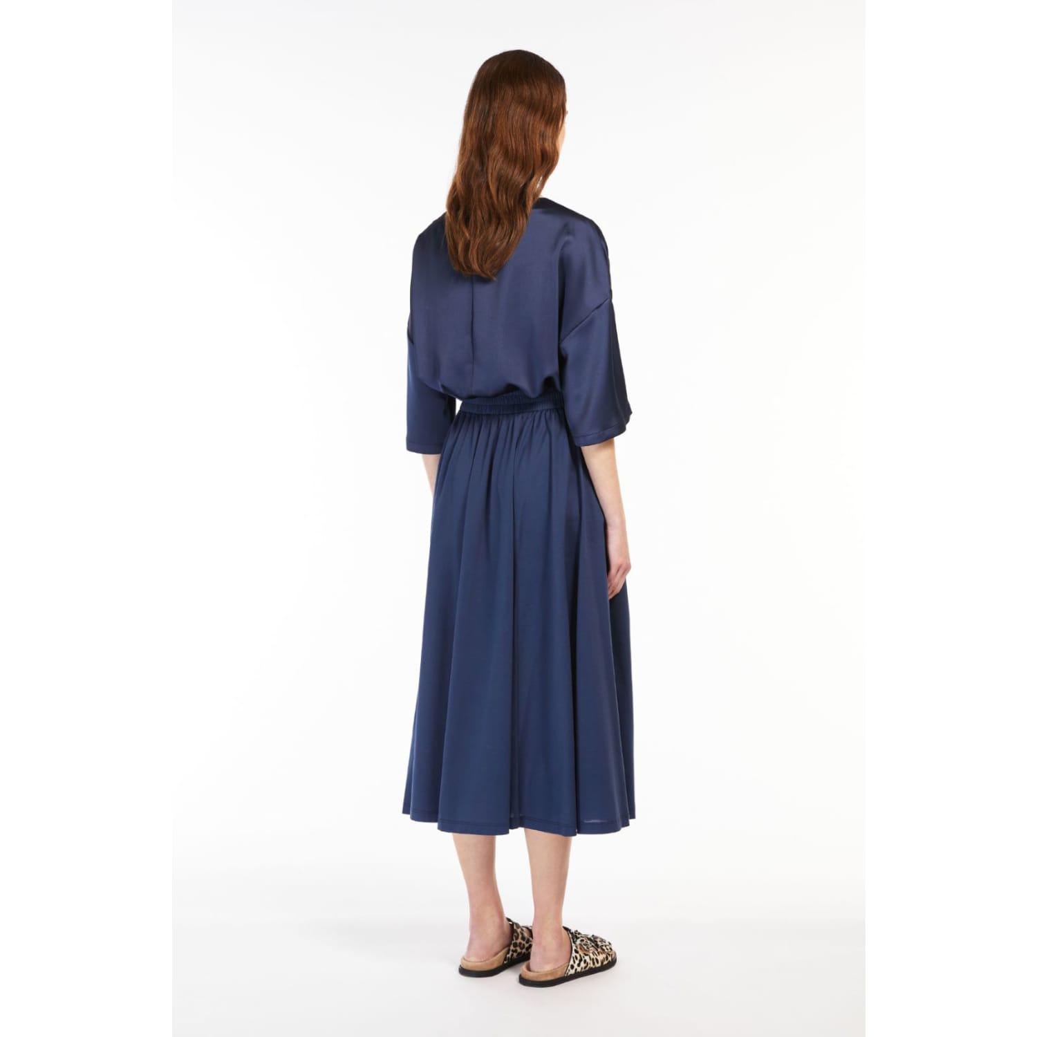 Maxmara Gel Cotton \u0026 Satin Jersey Dress 