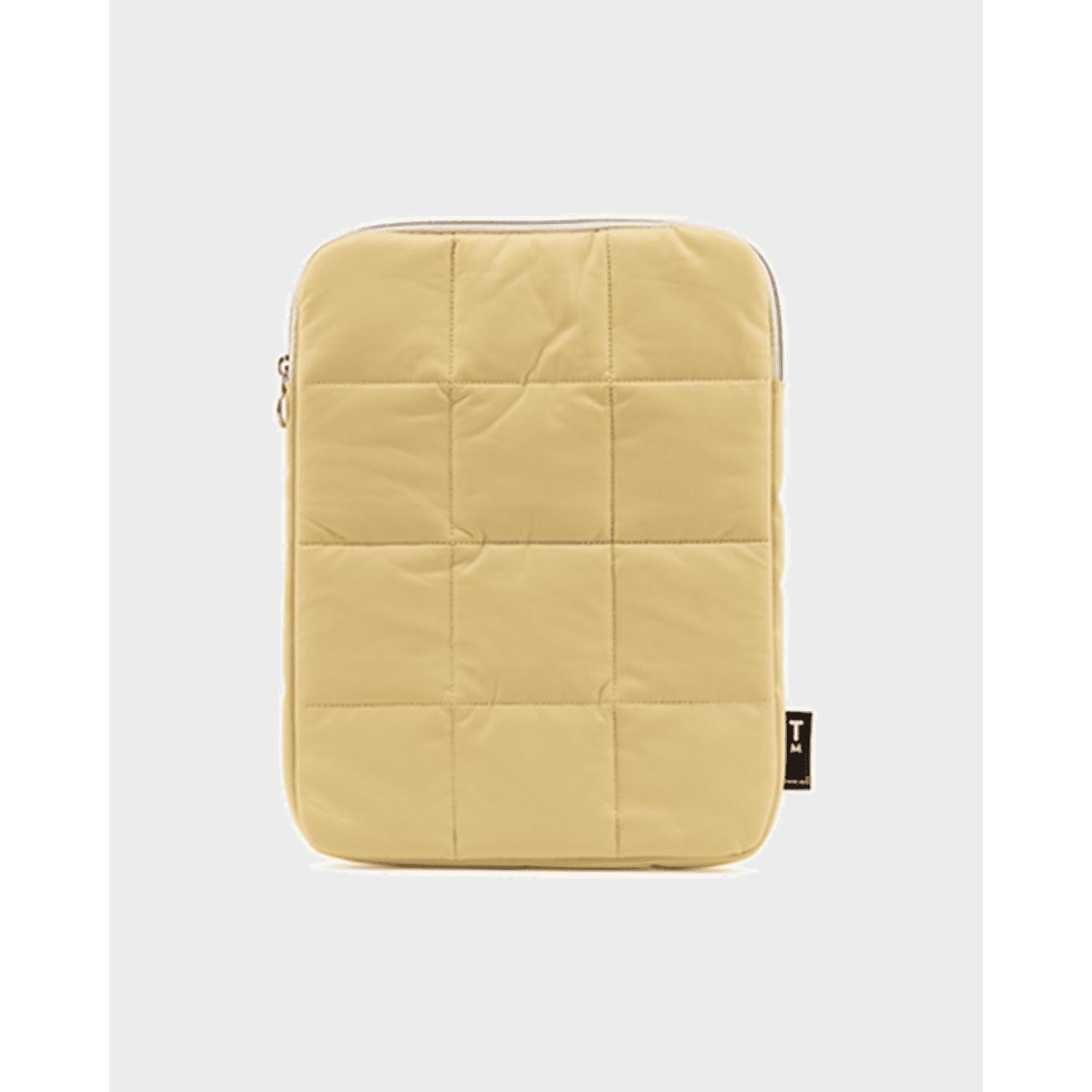 Tinne + Mia Puffy Laptop Pouch in Natural Lyst