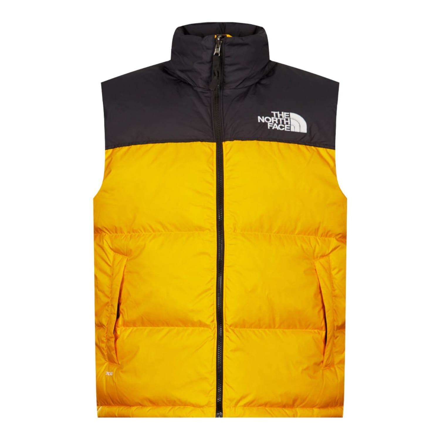 The North Face 1996 Nuptse Gilet in Yellow for Men | Lyst