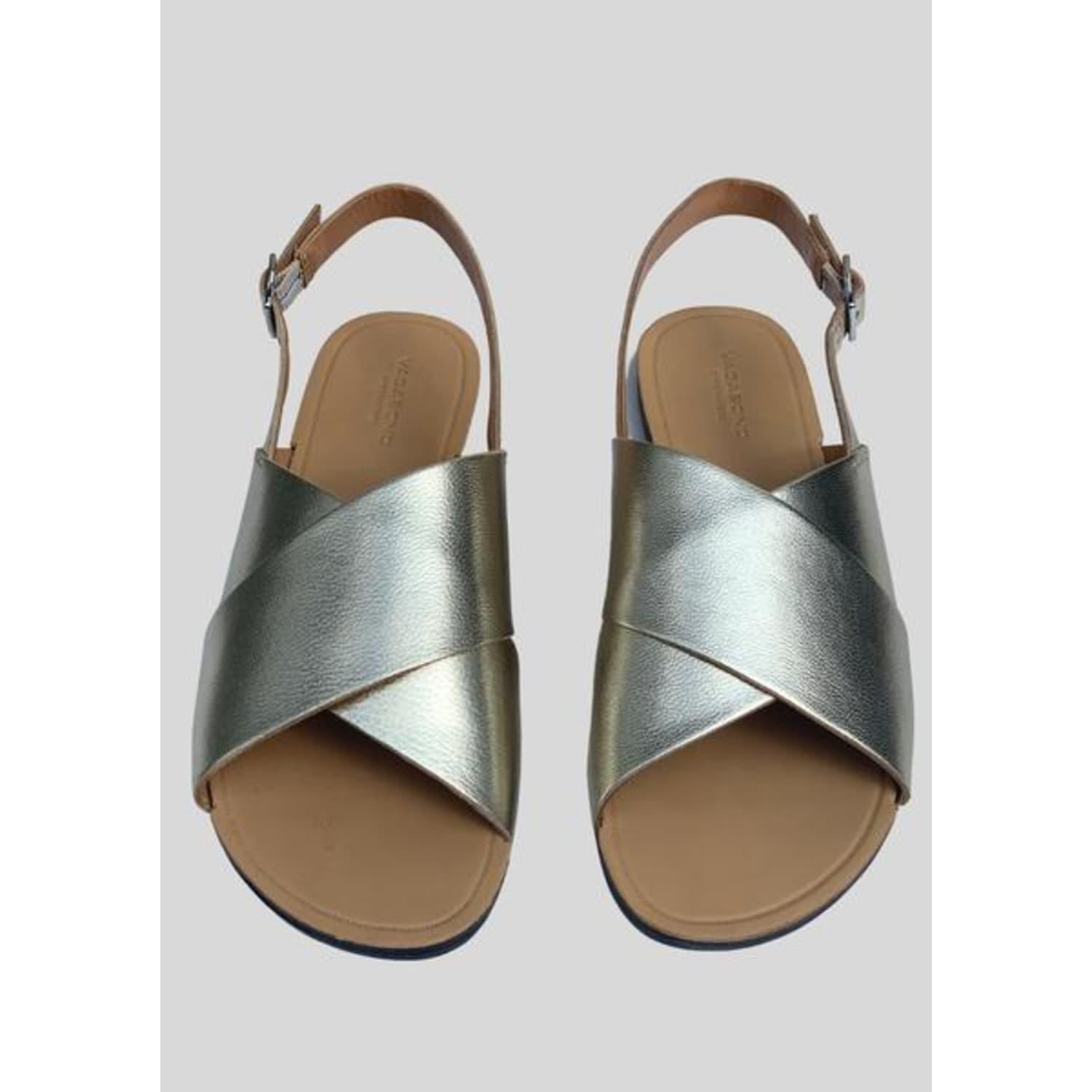 Vagabond Shoemakers Tia Gold Sandal - Save 35% | Lyst