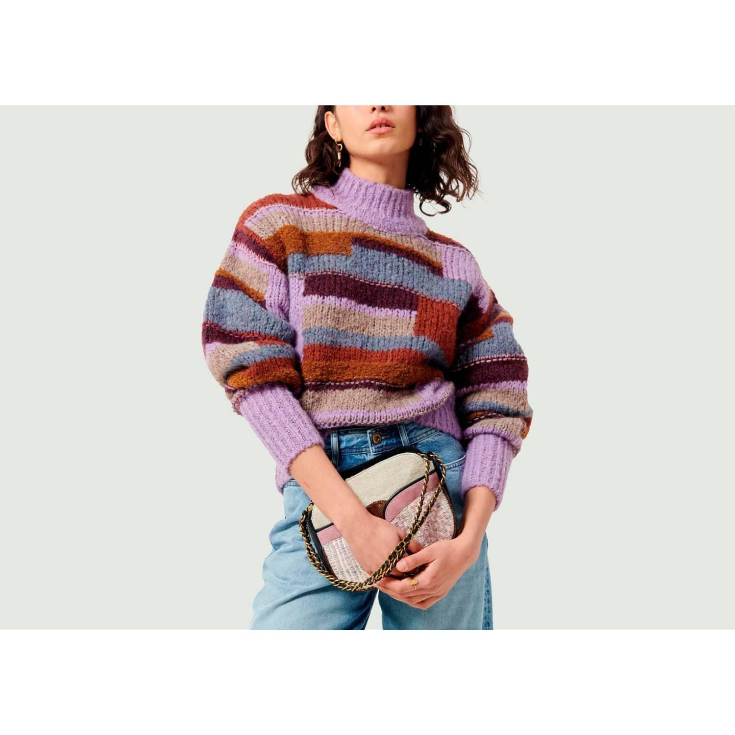 Sessun Doralia Jumper in Purple Lyst