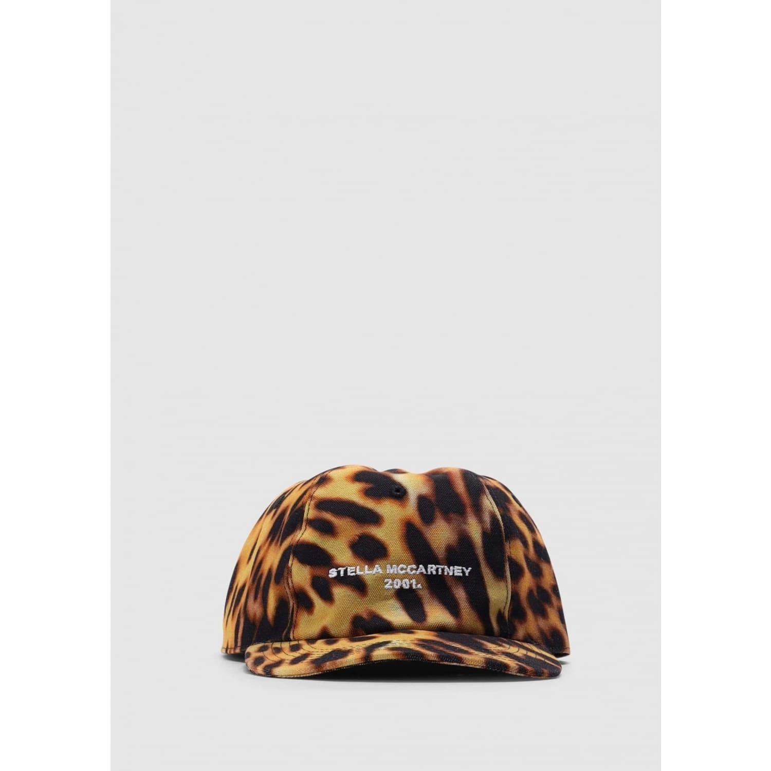 Stella McCartney Logo Leopard Brown Hat | Lyst