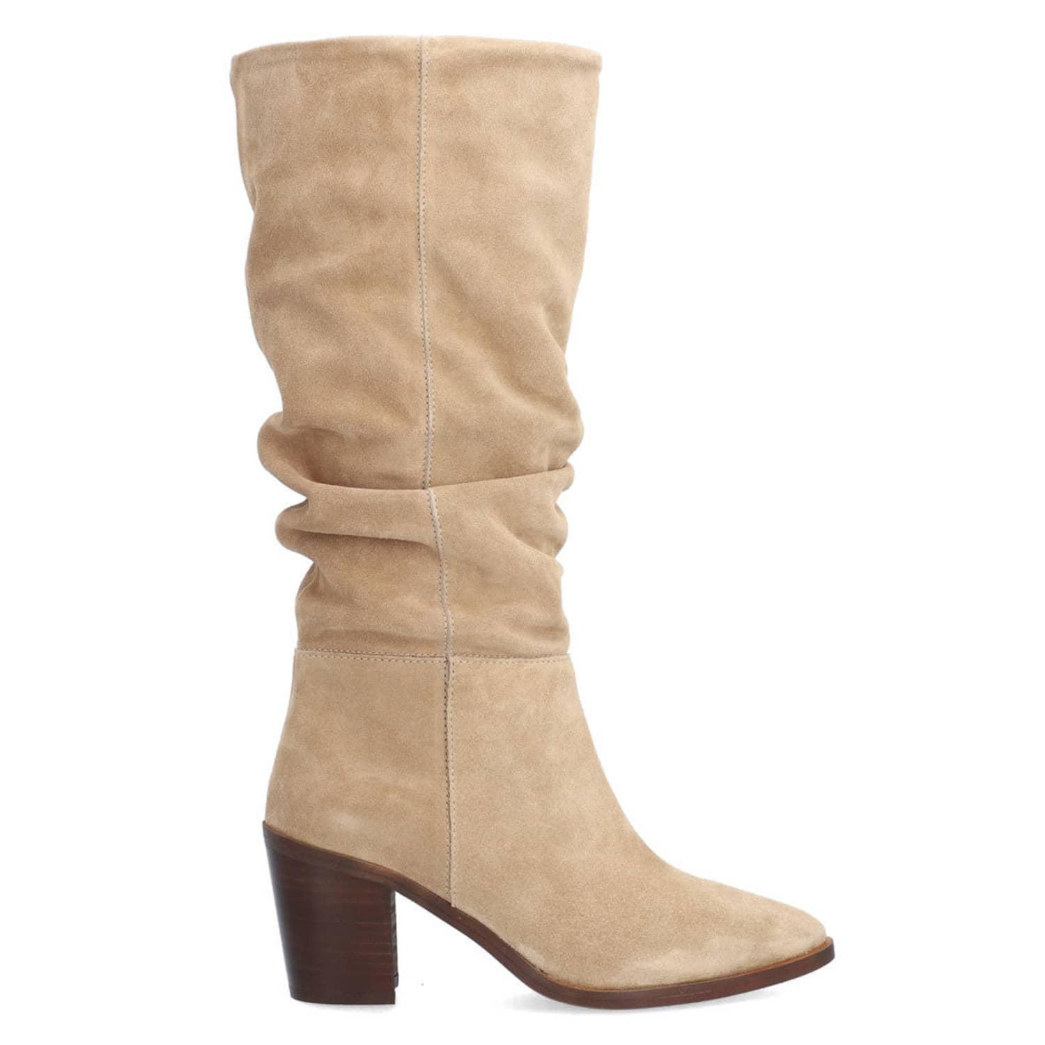 Alpe Beige Alina Boots in Natural | Lyst